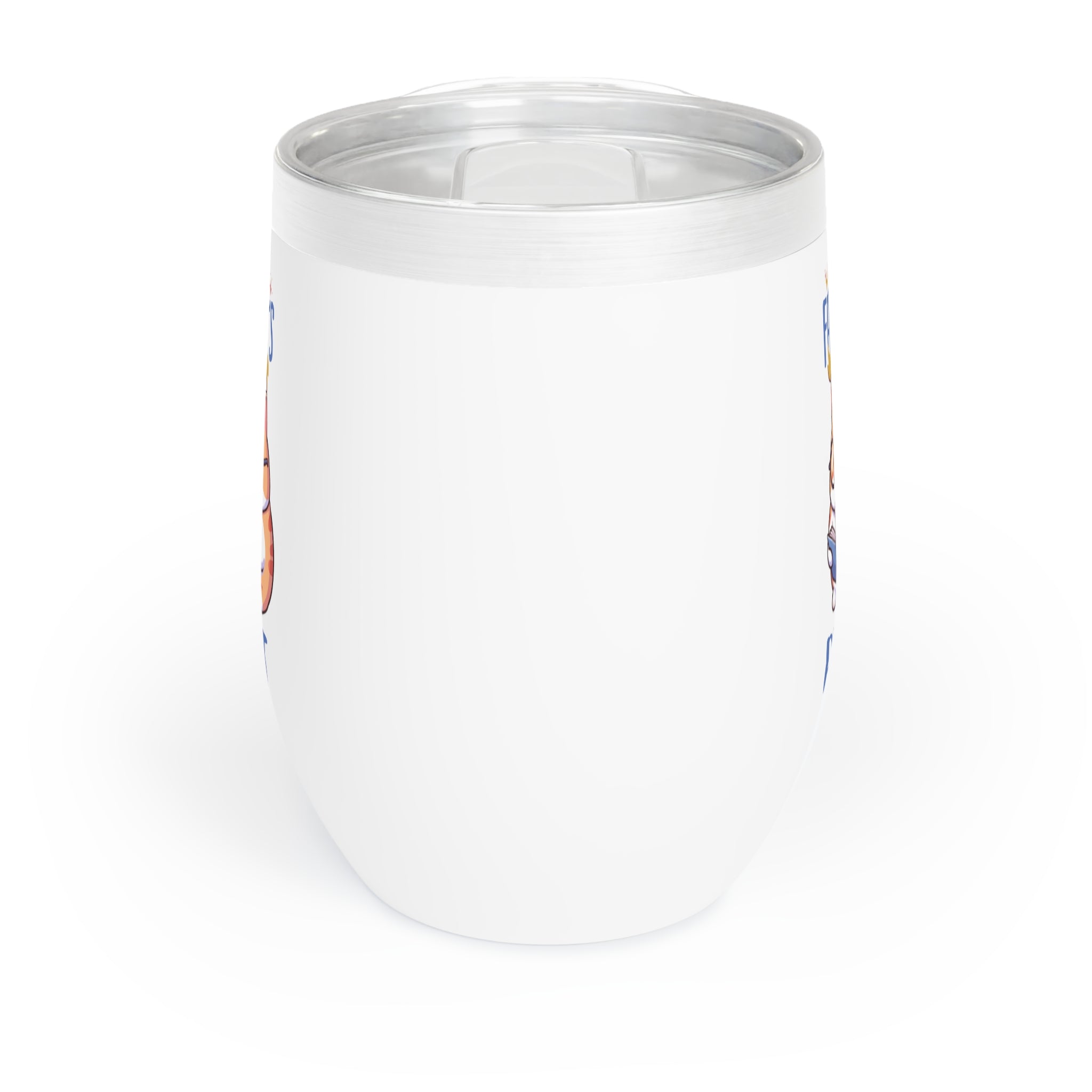 Happy Father's Day Big Cat Chill Wine Tumbler