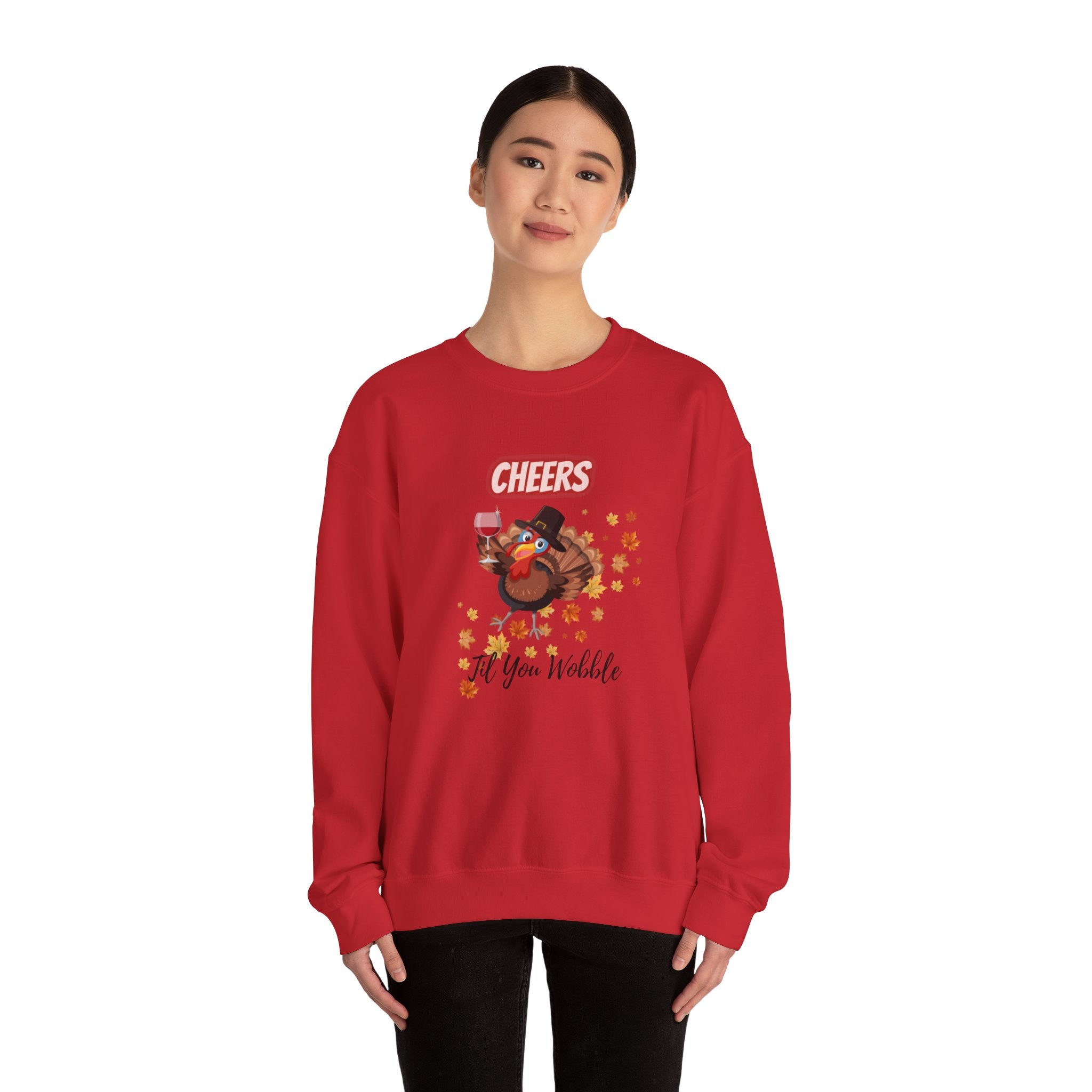 Cheers Til You Wobble Unisex Heavy Blend™ Crewneck Sweatshirt