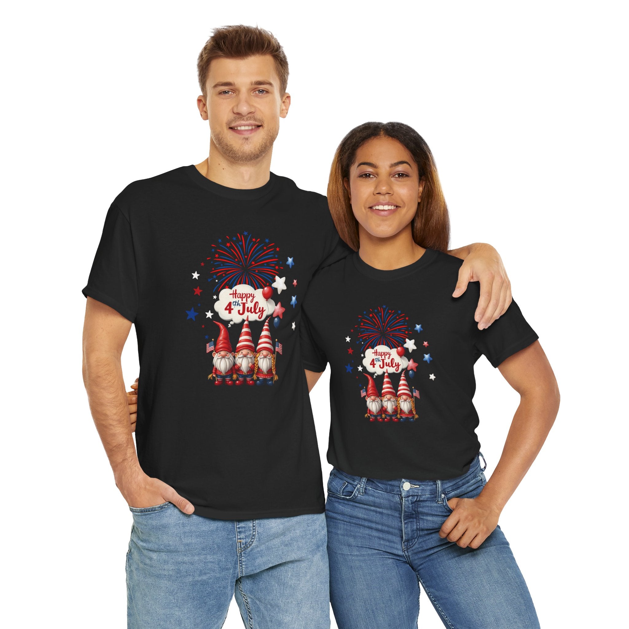Gnome 4th of July Unisex Heavy Common Tee
