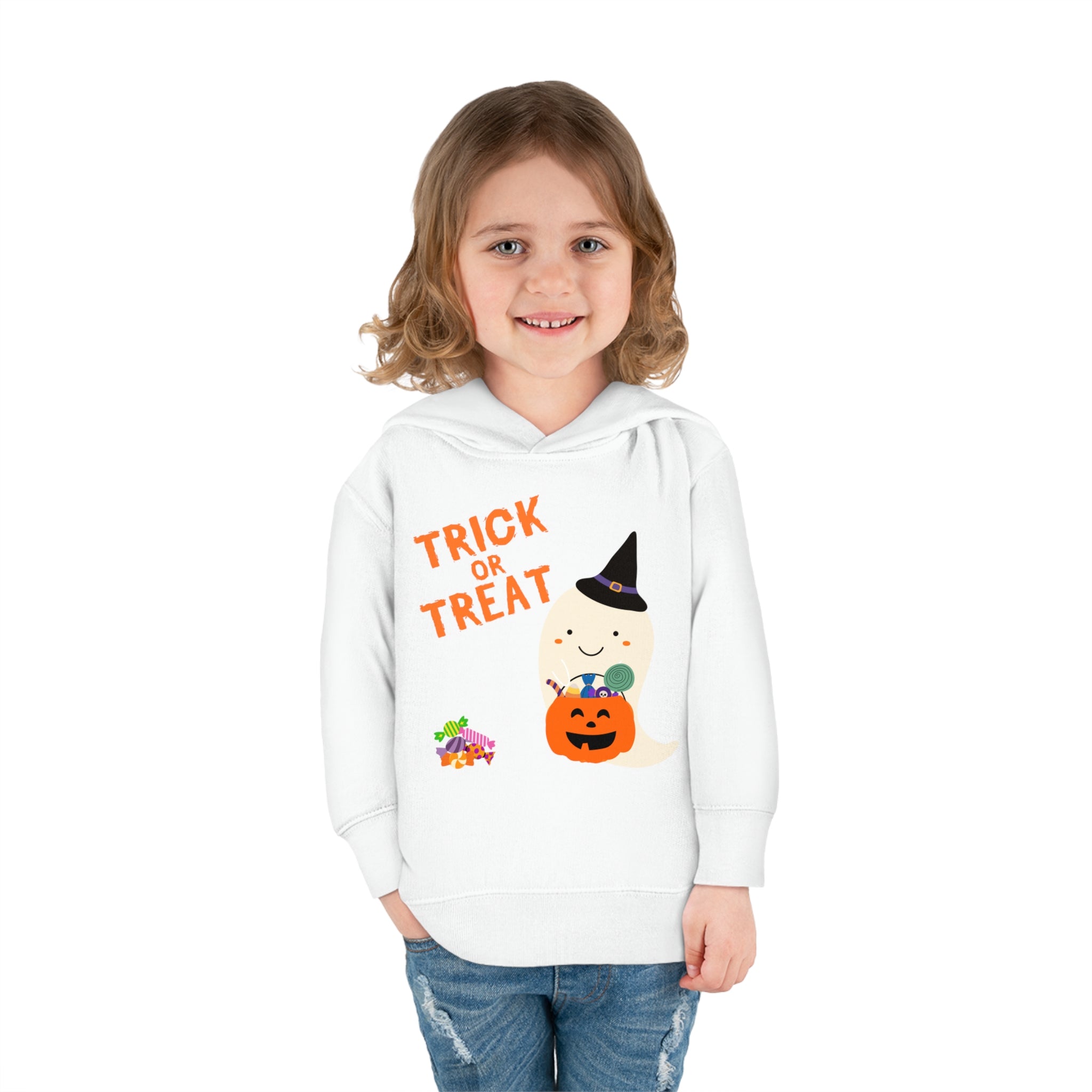 Trick or Treat Toddler Pullover Fleece Hoodie
