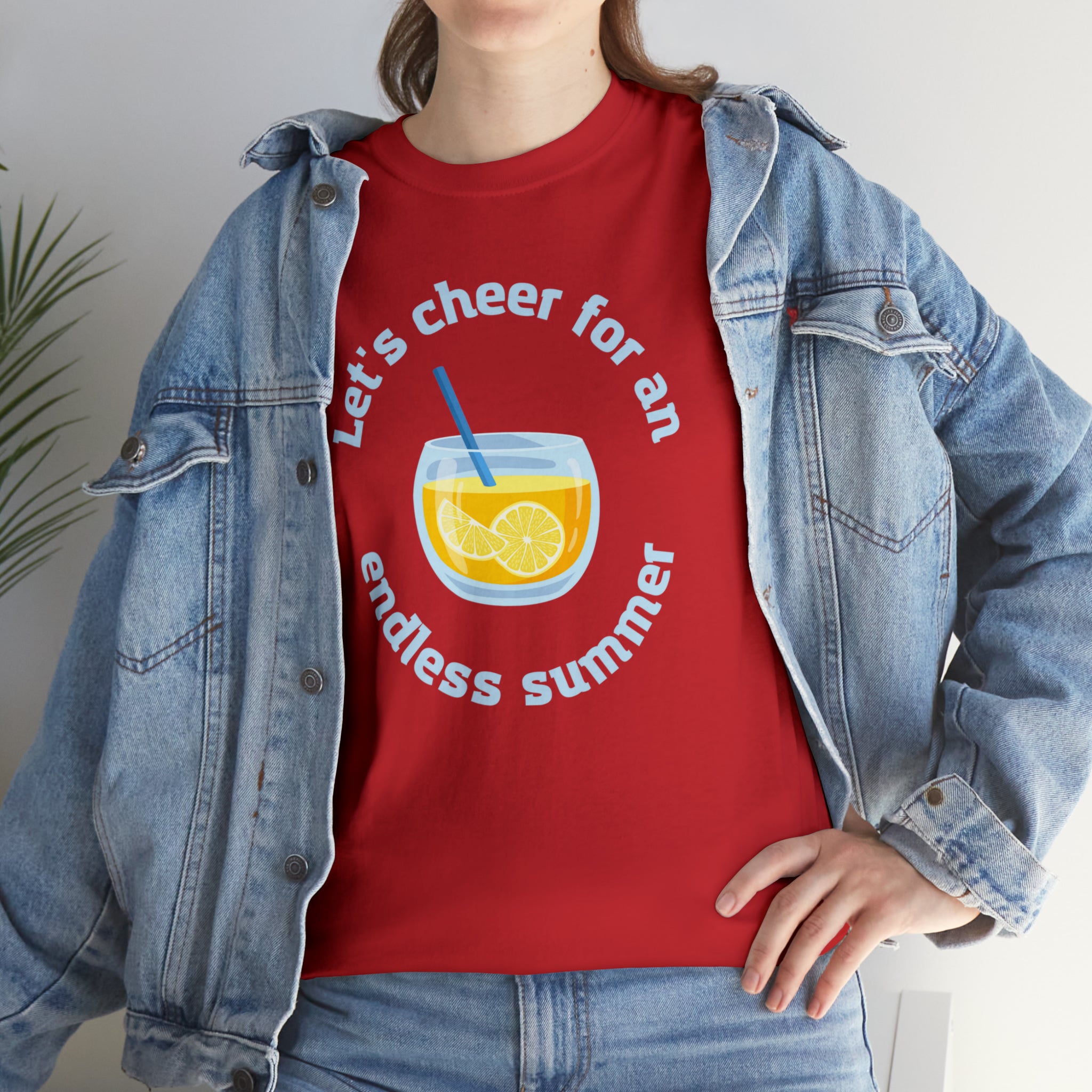 Let's Cheer For An Endless Summer Unisex Heavy Cotton Tee