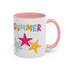 Summer Starfish Accent Coffee Mug (11, 15oz)