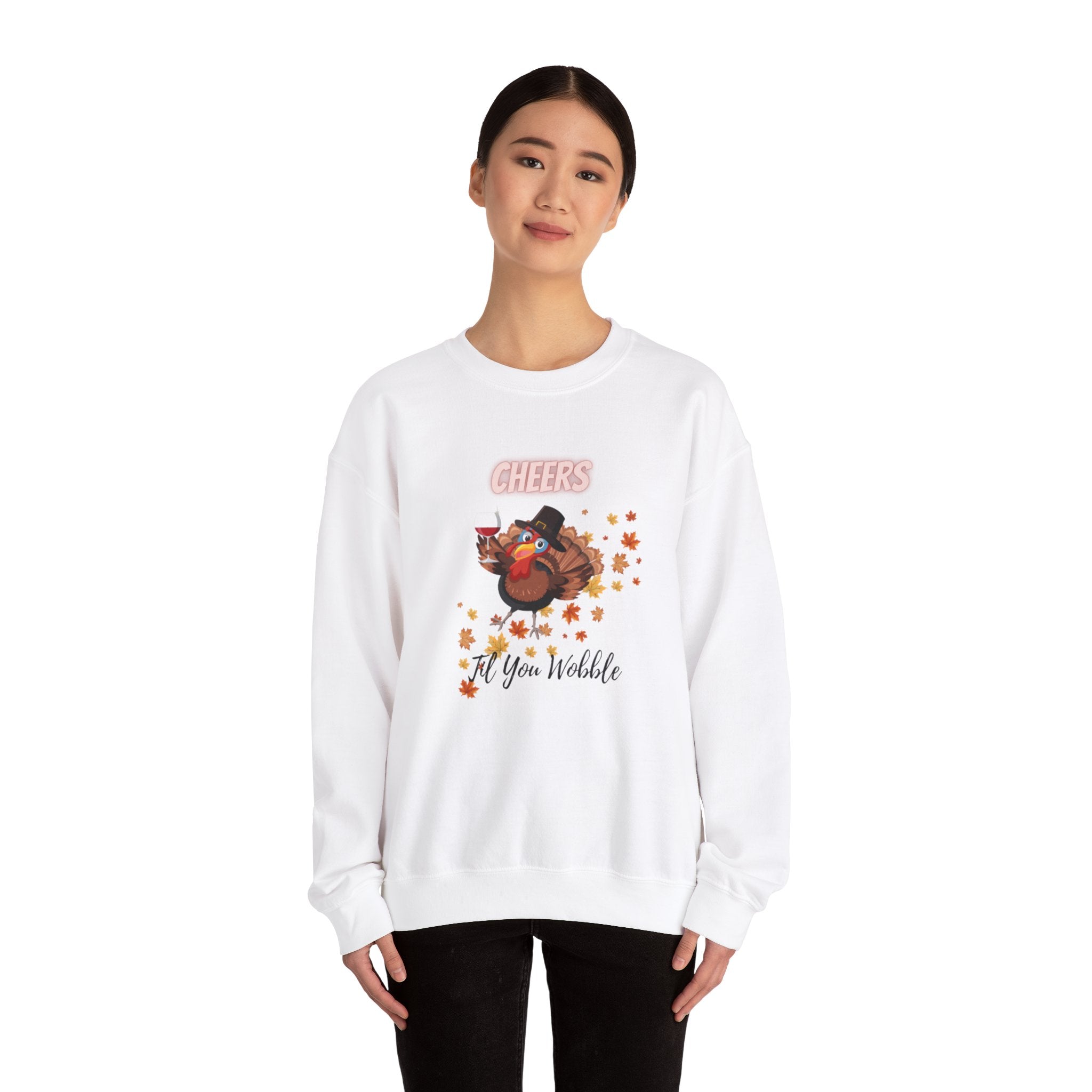 Cheers Til You Wobble Unisex Heavy Blend™ Crewneck Sweatshirt