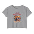 Happy 4th of July Teddy Bear Couple  Crop Top