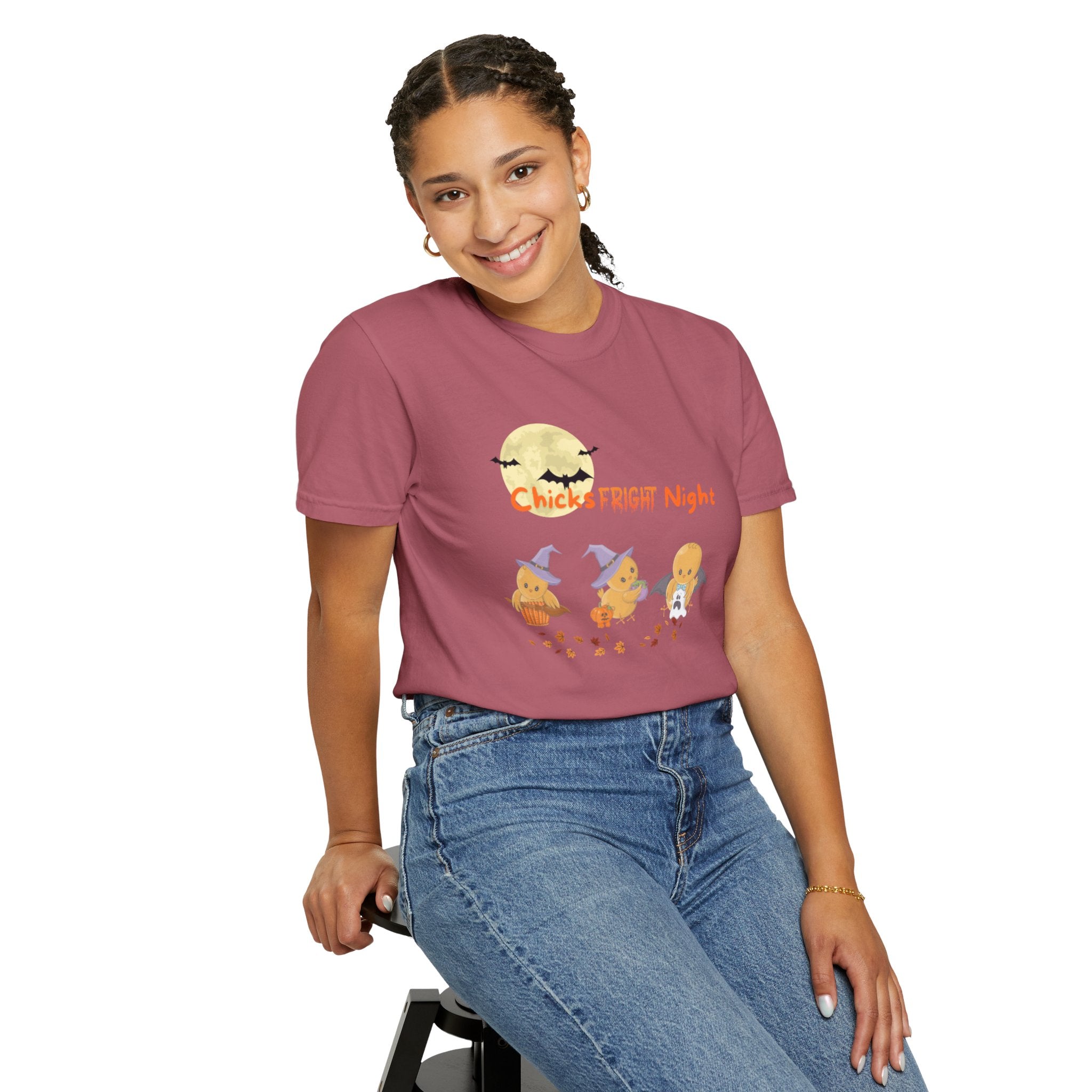 Chicks Fright Night Unisex Garment-Dyed T-shirt