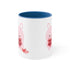 V-Day Bunny Accent Coffee Mug, 11oz