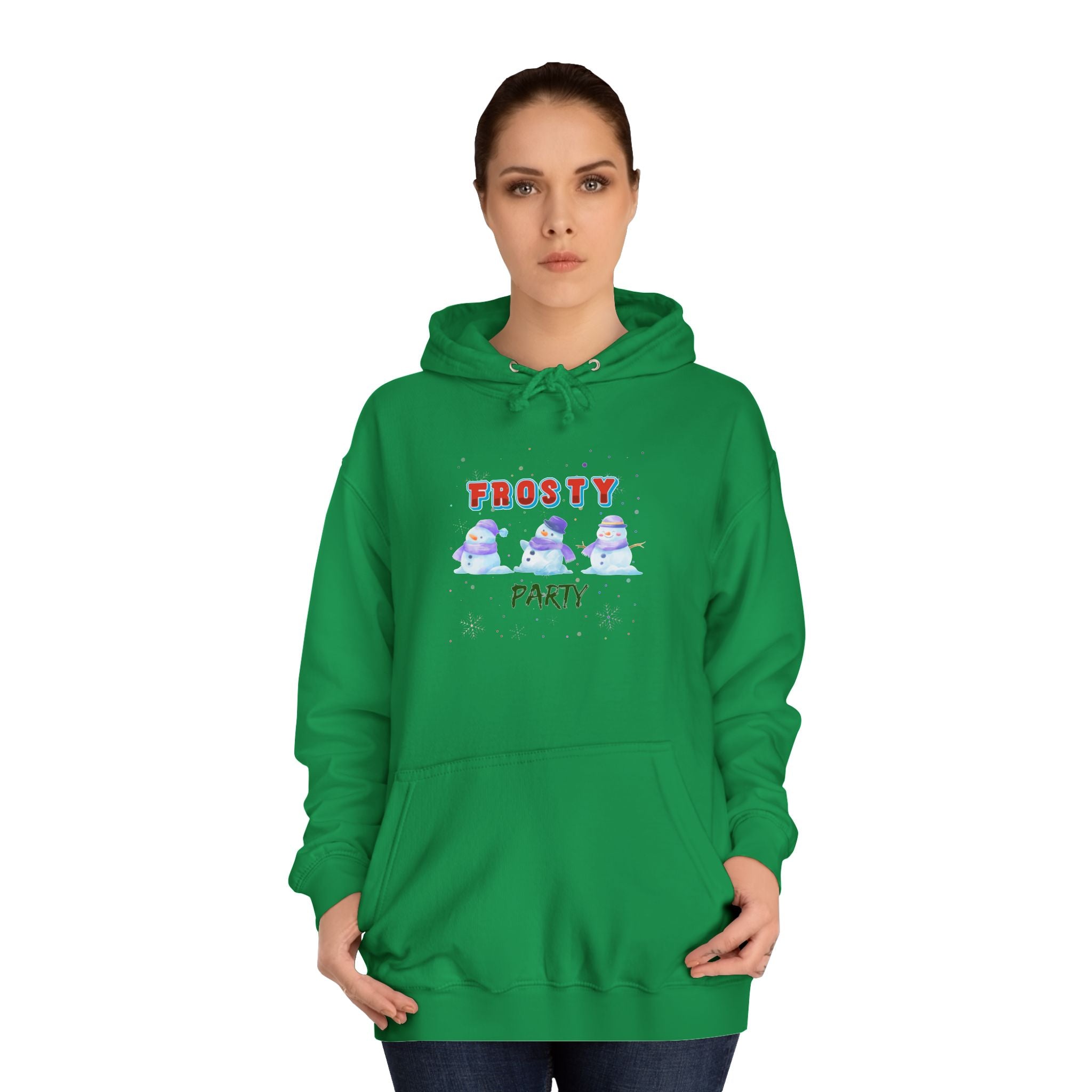 Frosty Party Unisex College Hoodie