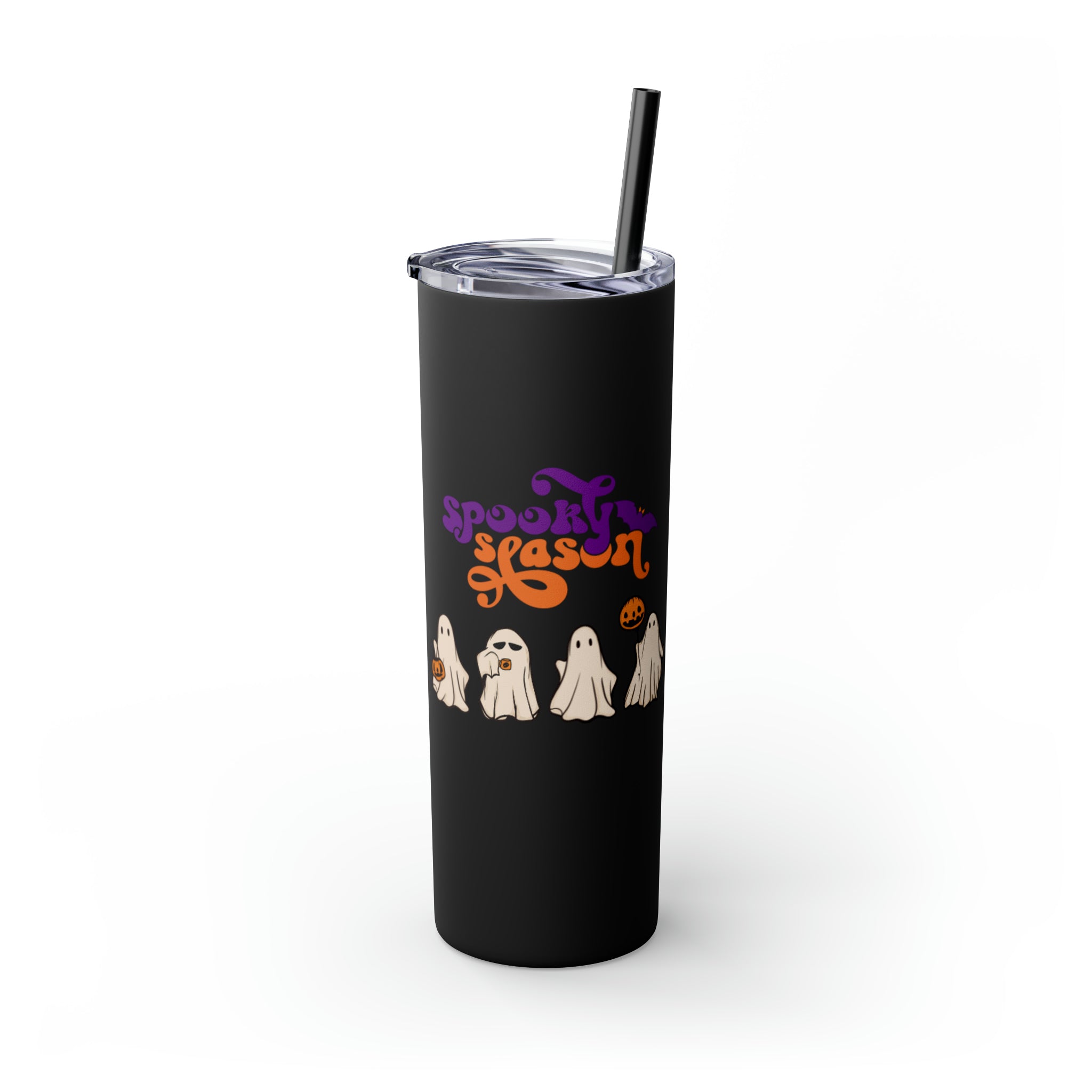 Spooky Season Skinny Tumbler with Straw, 20oz