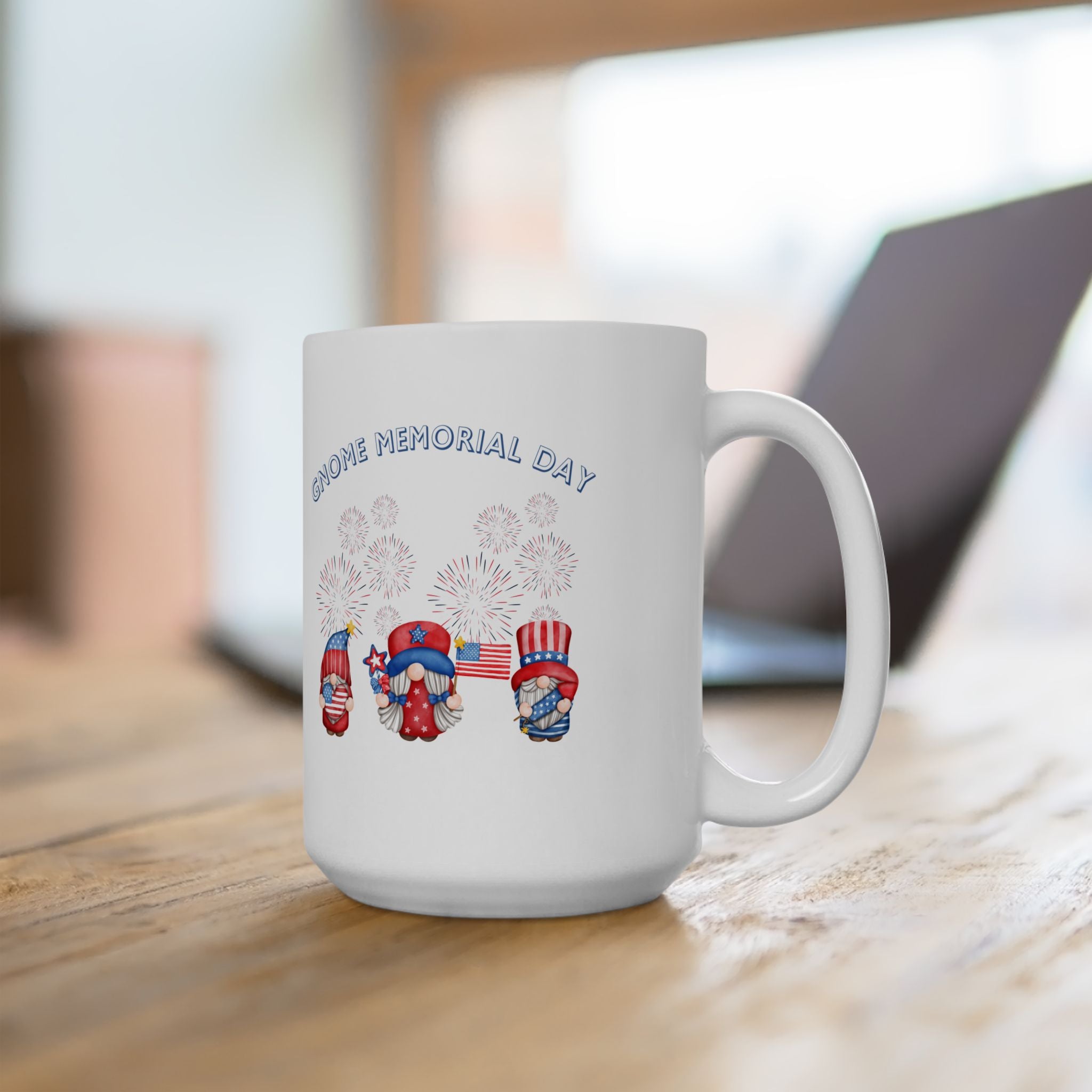 Gnome  Memorial Day Ceramic Mug 11oz & 15oz