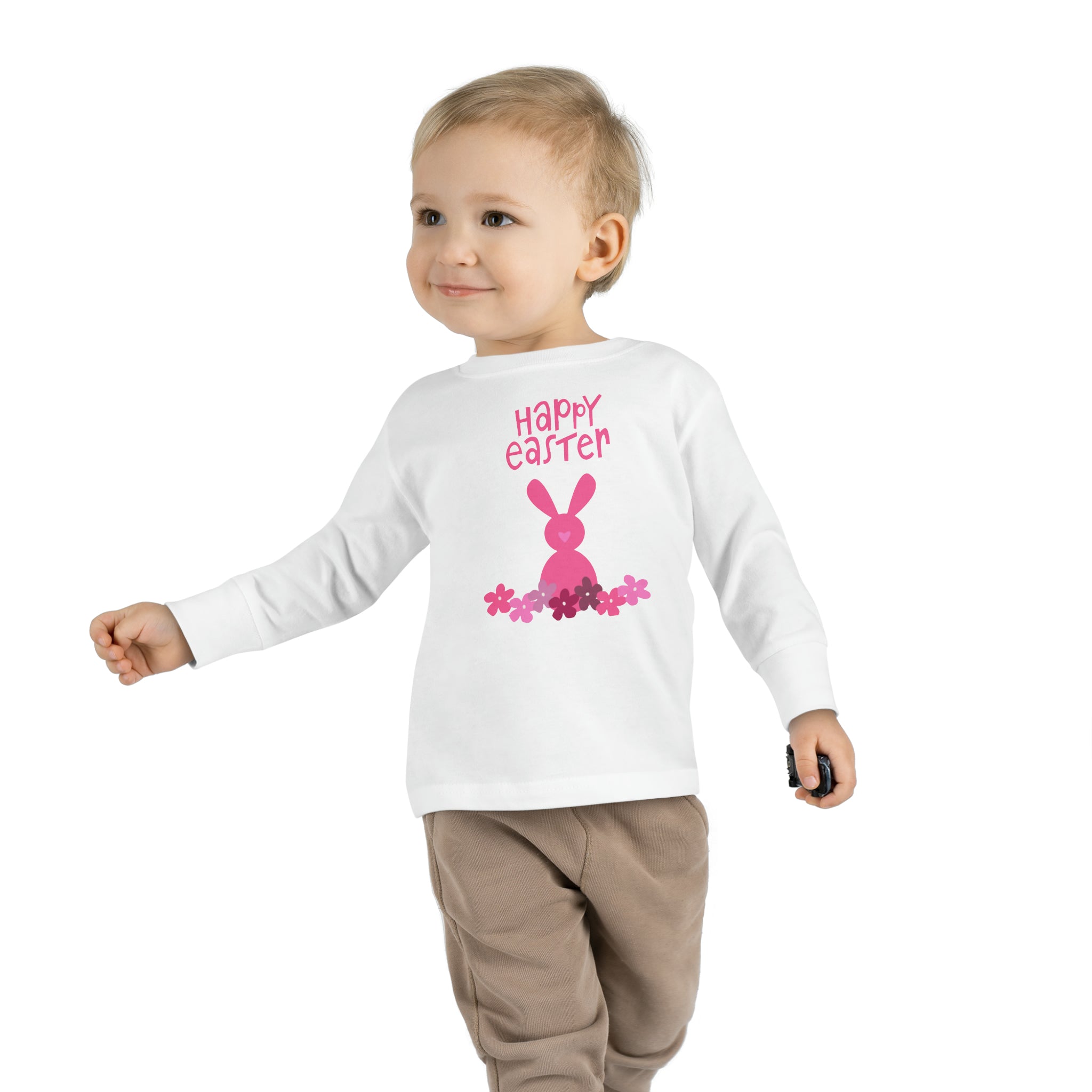 Happy Bunny Day Toddler Long Sleeve Tee