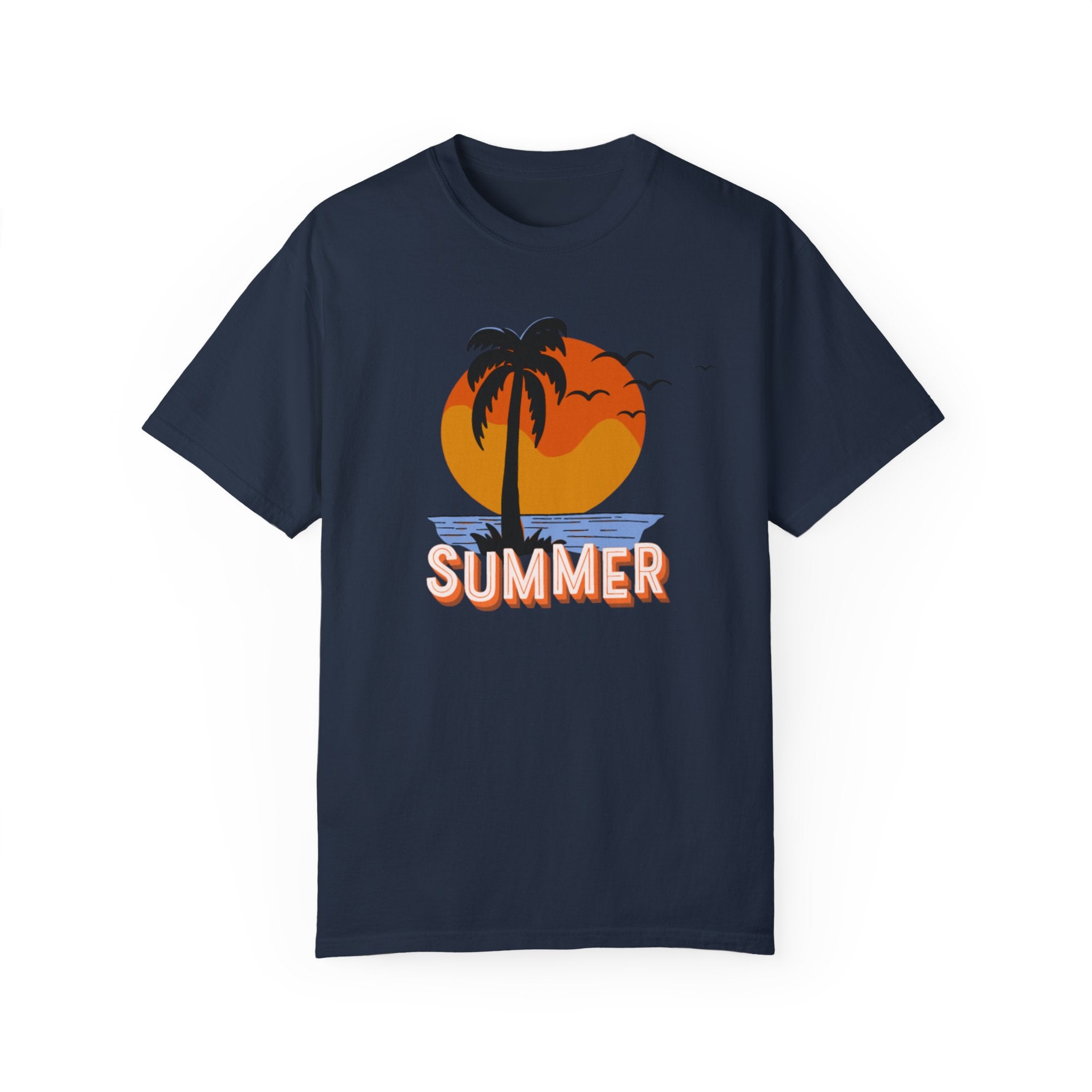 Summer Sunset Unisex Garment-Dyed T-shirt