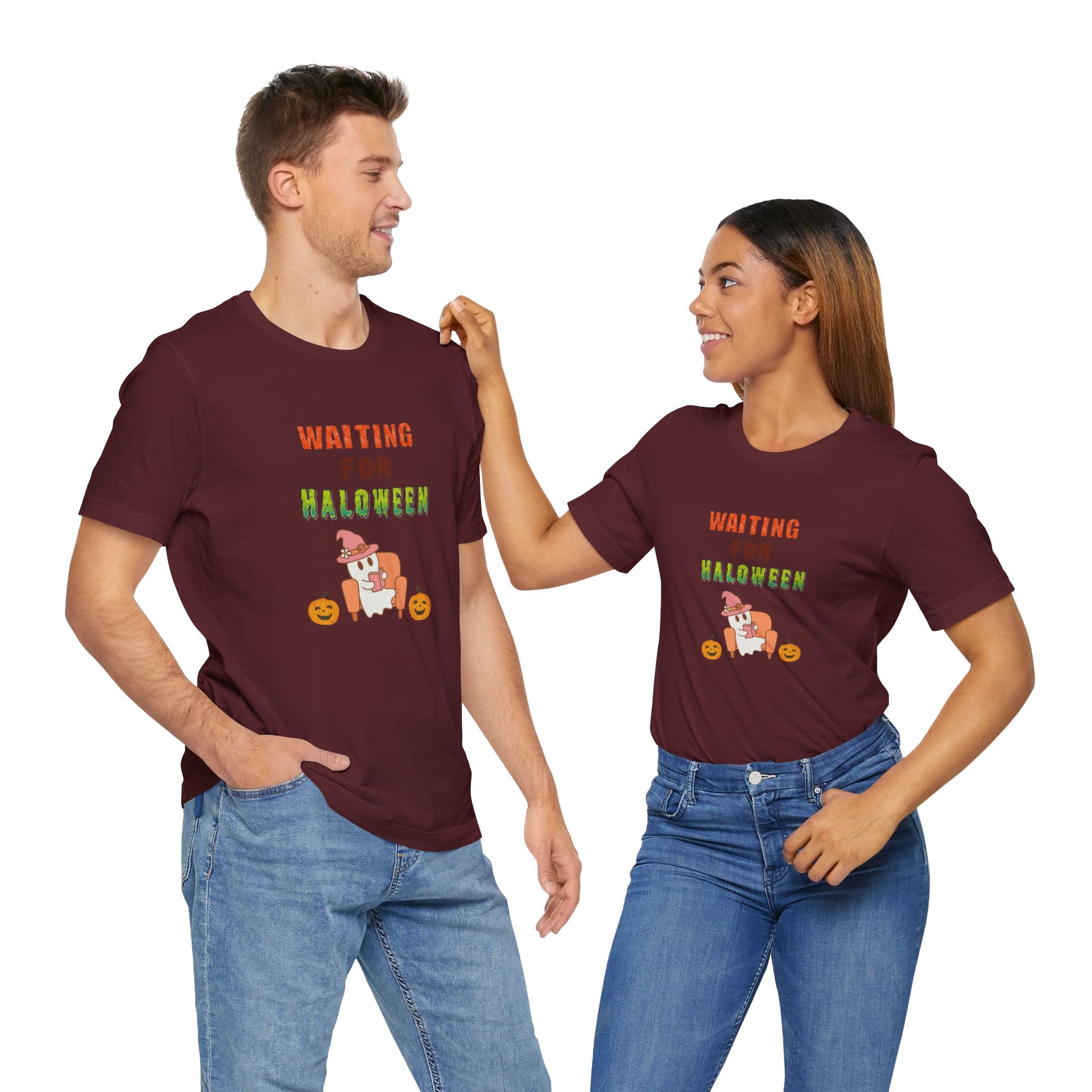 Waiting For Halloween Unisex Jersey Short Sleeve Tee