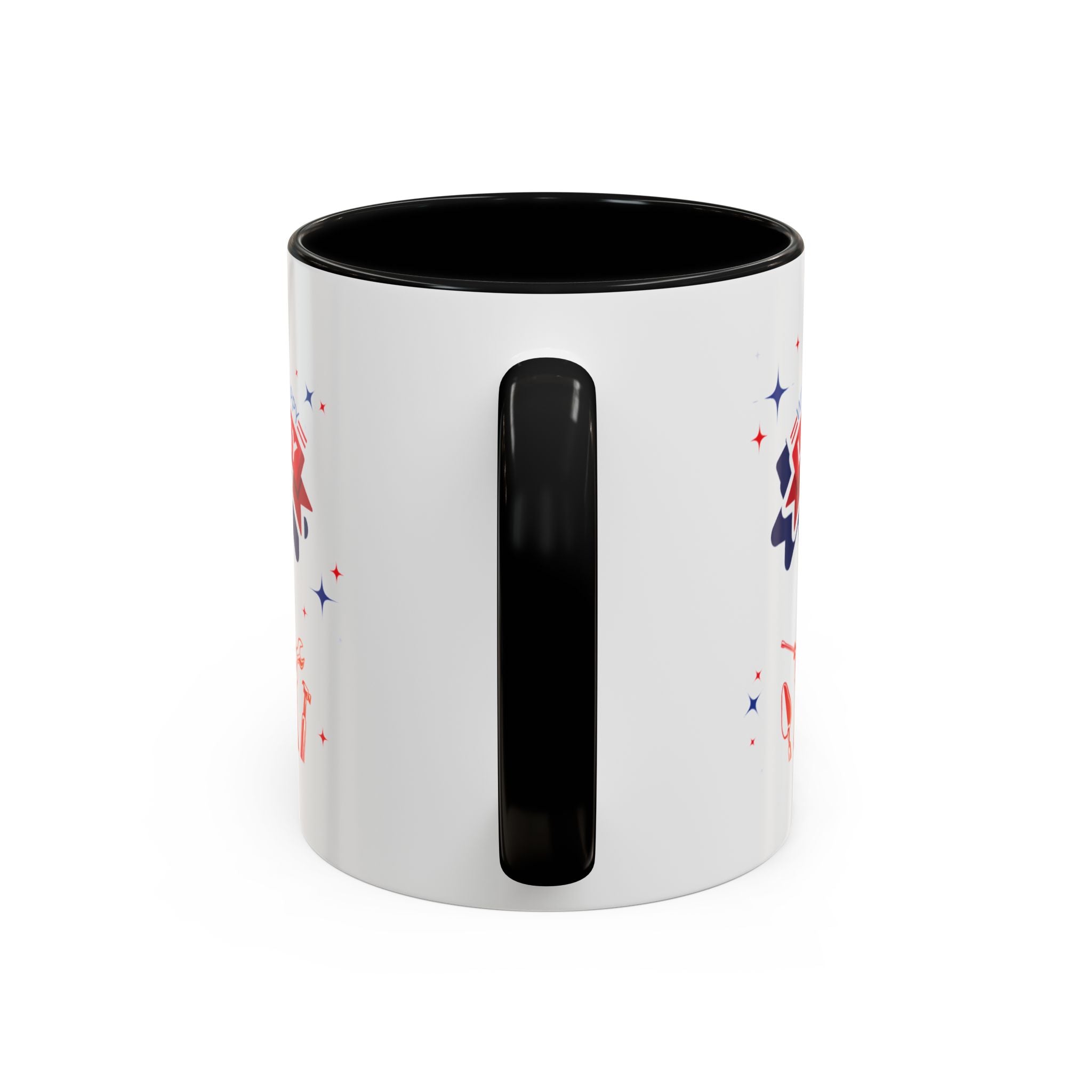 Wish U A Happy Labor Day Accent Coffee Mug (11, 15oz)