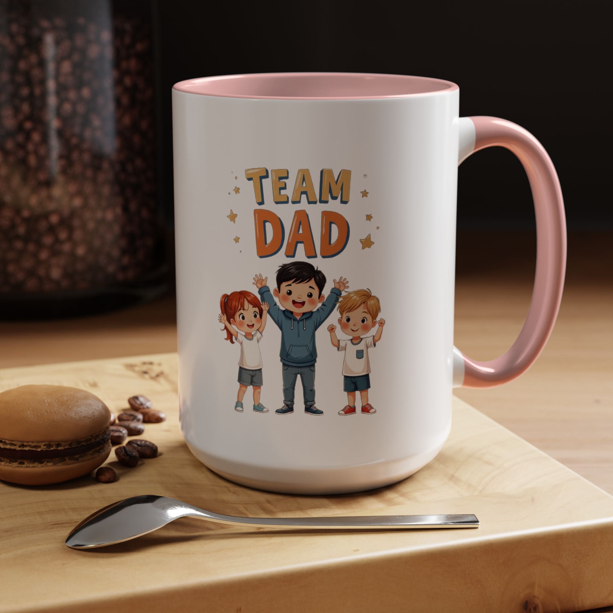 Team Dad Accent Coffee Mug