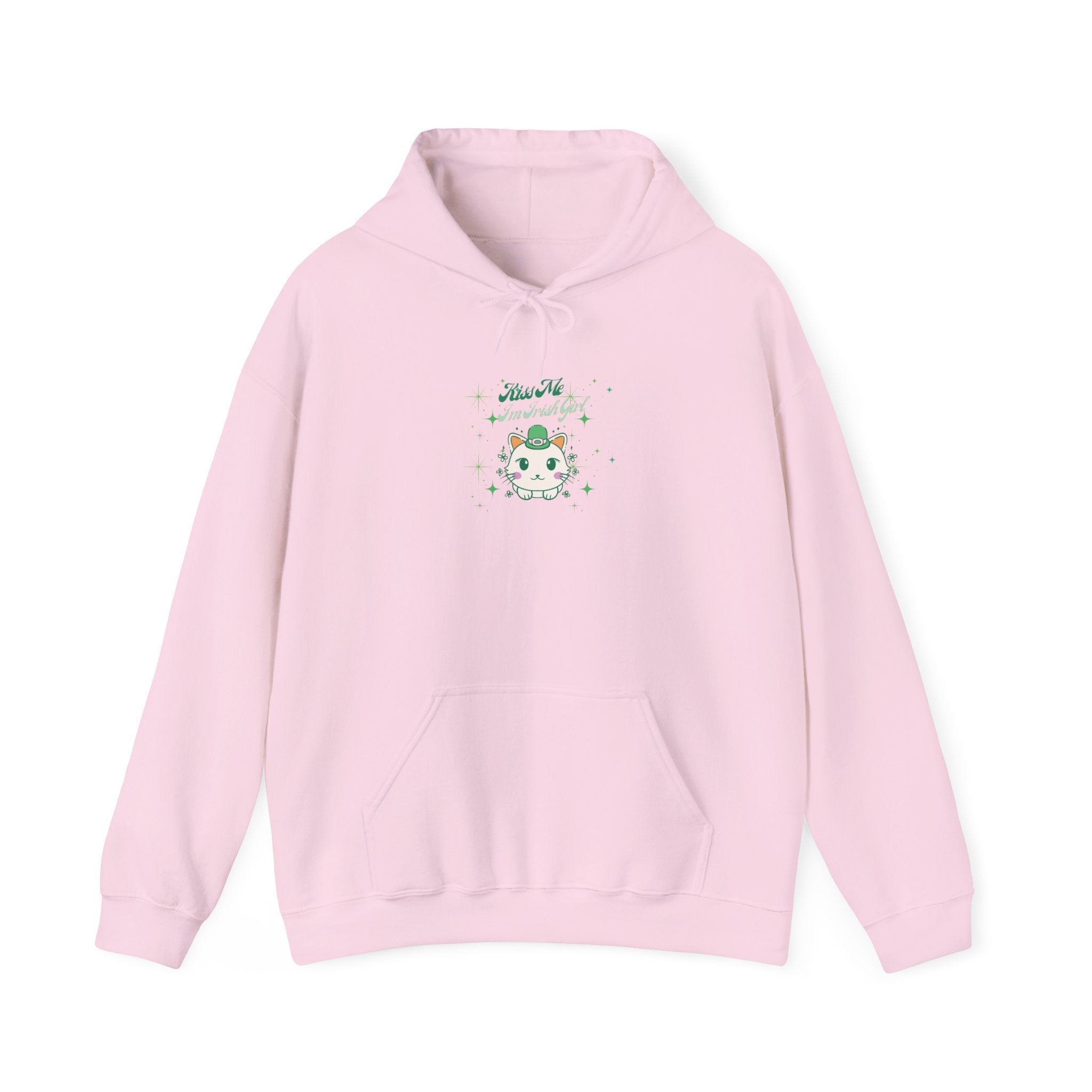 Kiss Me I'm Irish Cat Cozy Unisex Hoodie