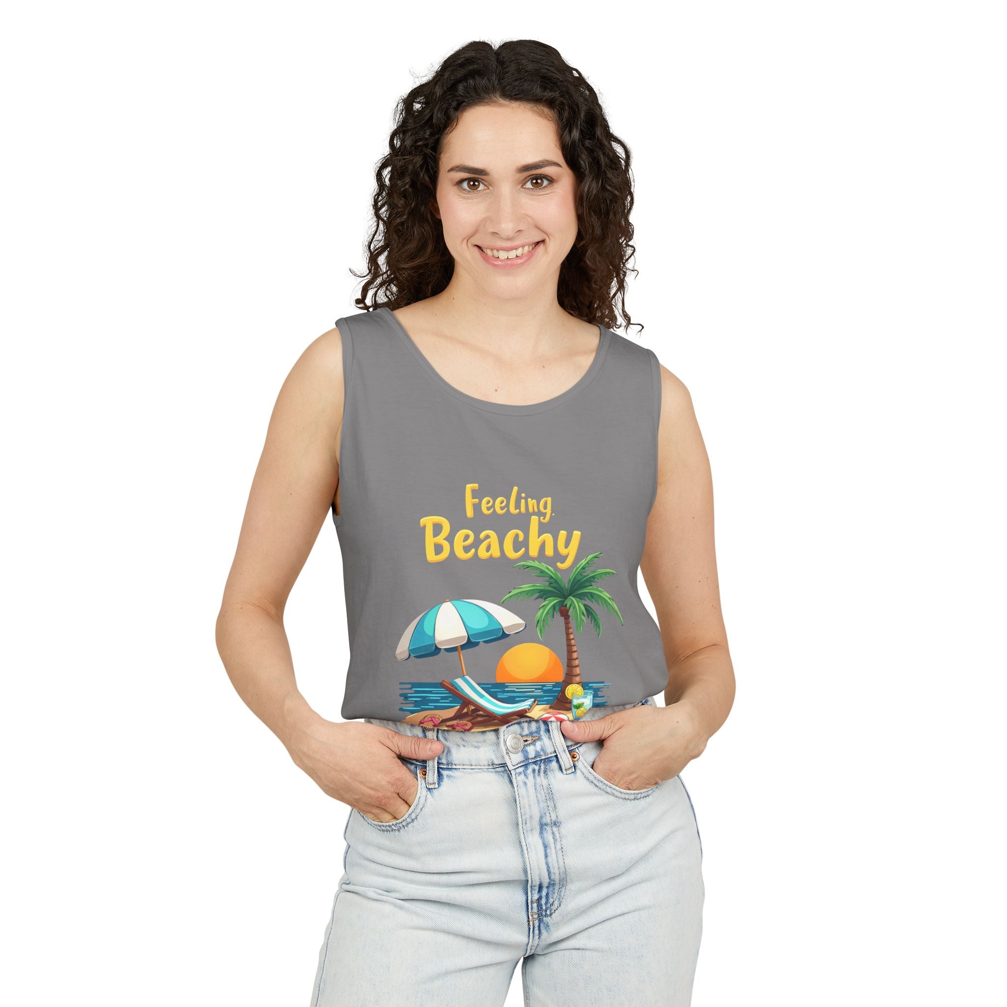Feeling Beachy Unisex Tank Top
