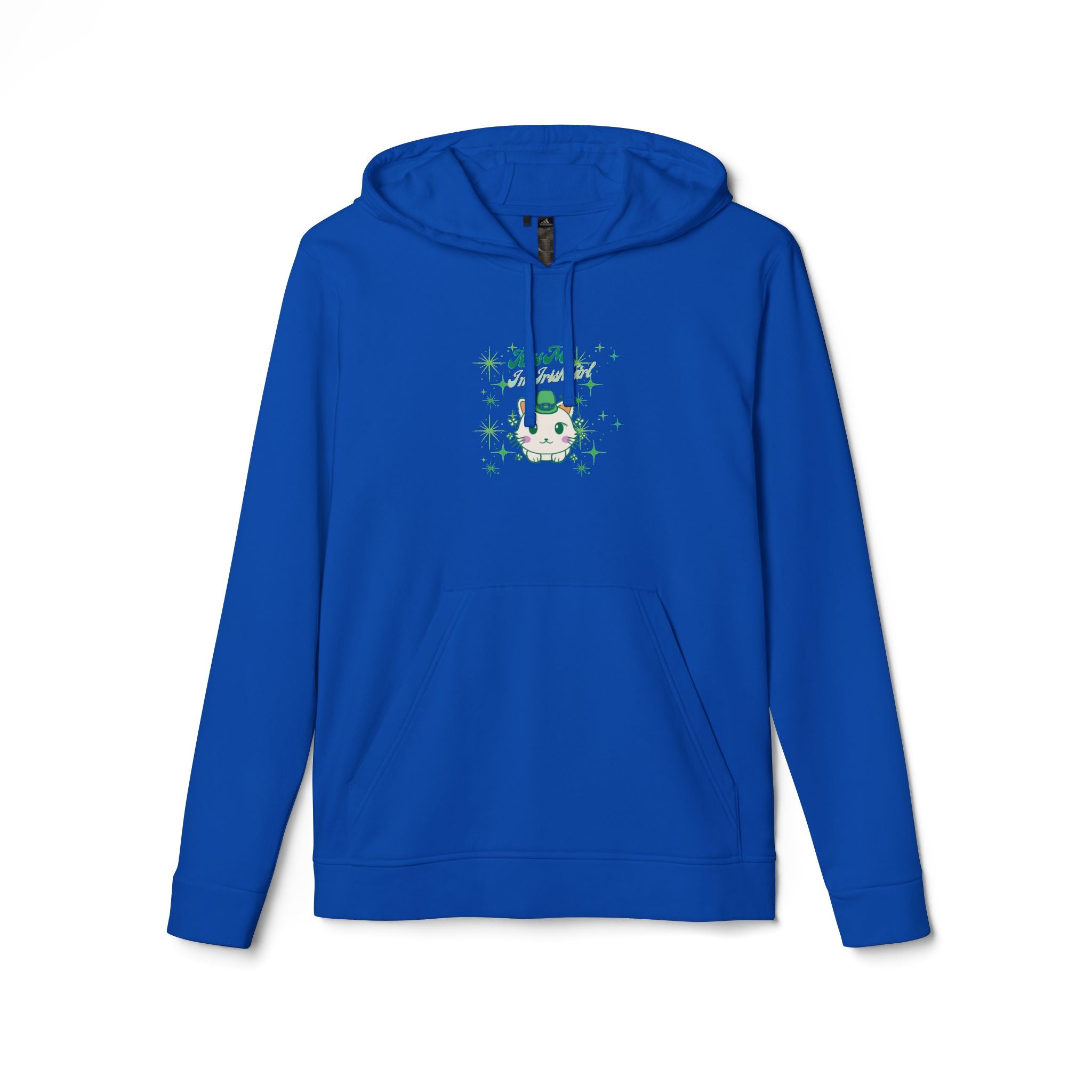 Kiss Me I'm Irish Cat Adidas Fleece Hoodie