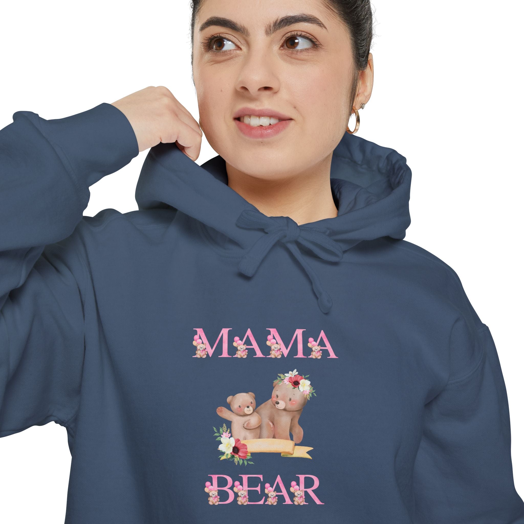 Mama Bear Unisex Garment-Dyed Hoodie