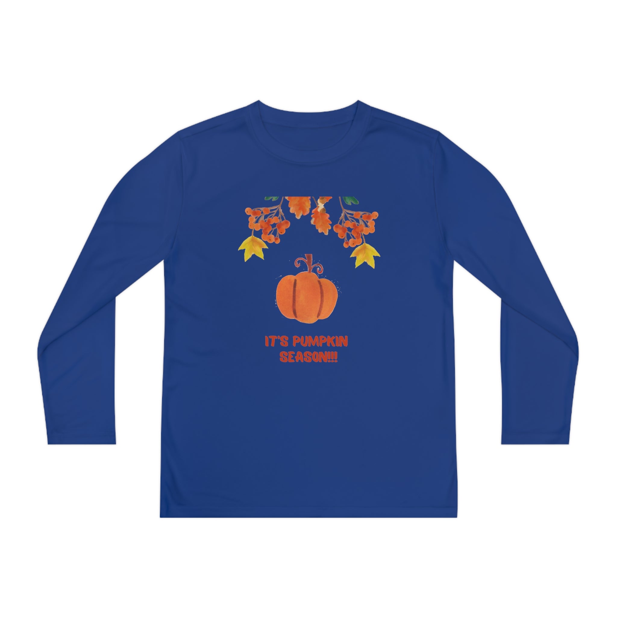 Pumpkin Season Youth Long Sleeve Competitor Tee
