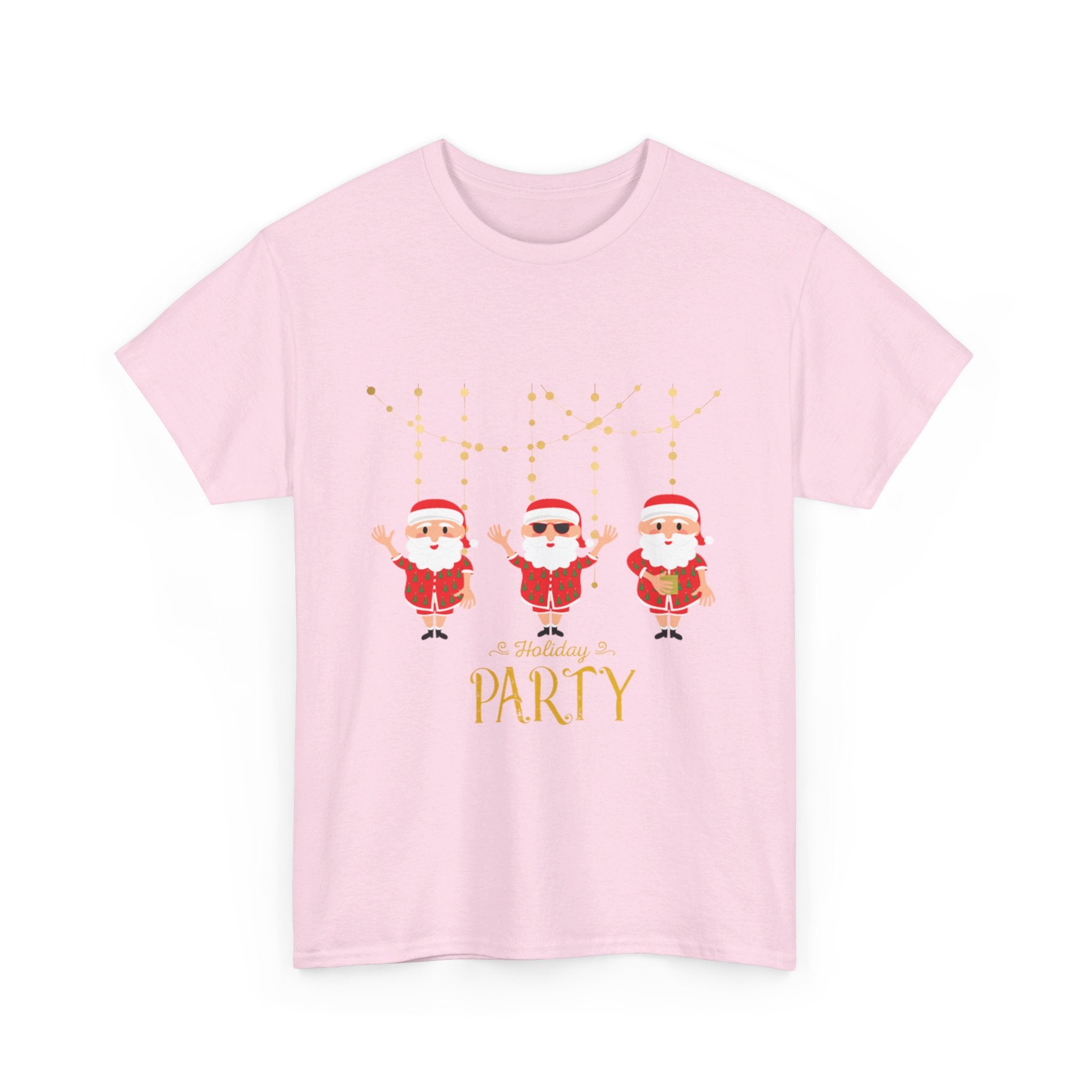 Santa's Holiday Party Unisex Heavy Cotton Tee