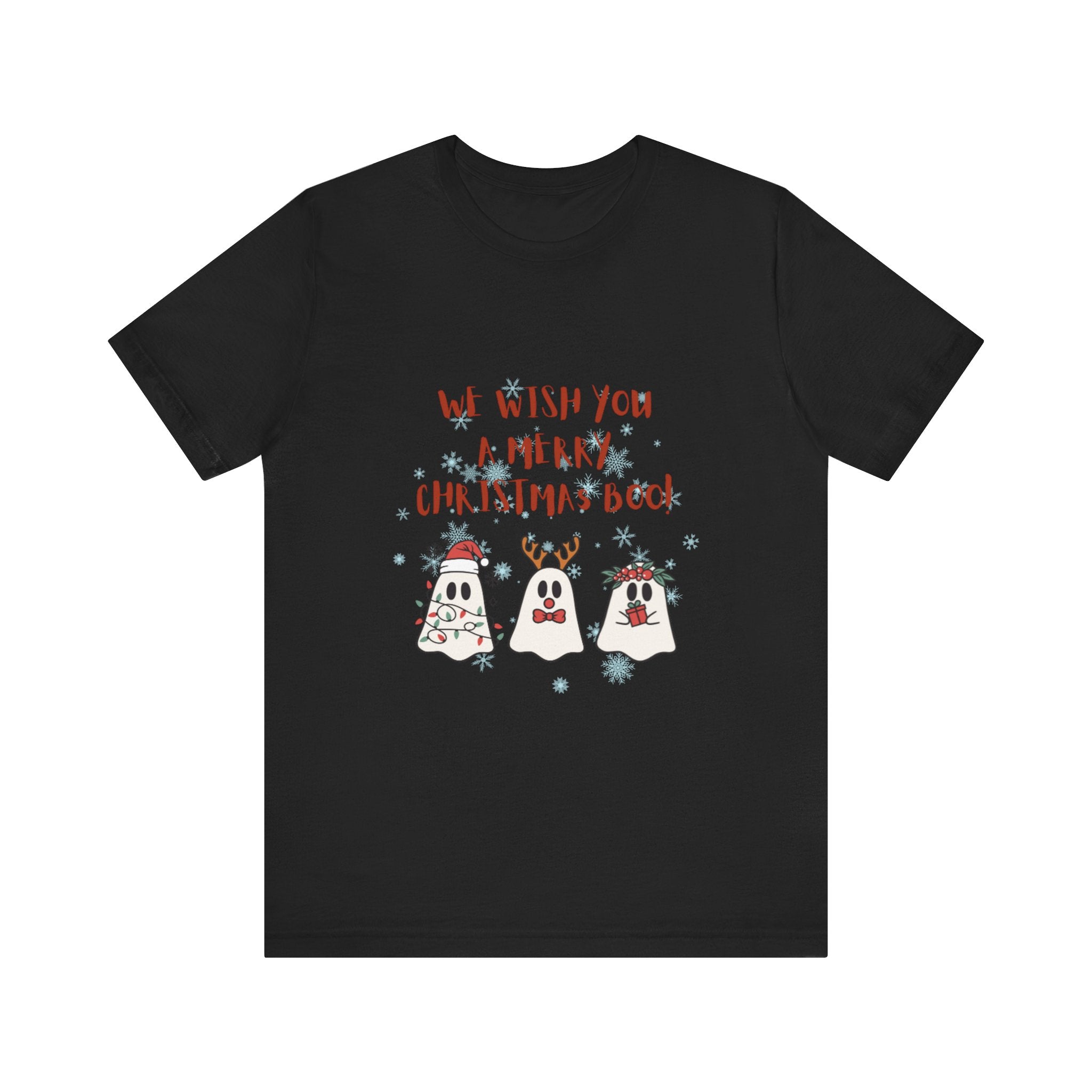 We Wish You A Merry Christmas Boo Unisex Jersey Short Sleeve Tee