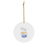 Cheer To The New Year Ceramic Ornament, 4 Shapes