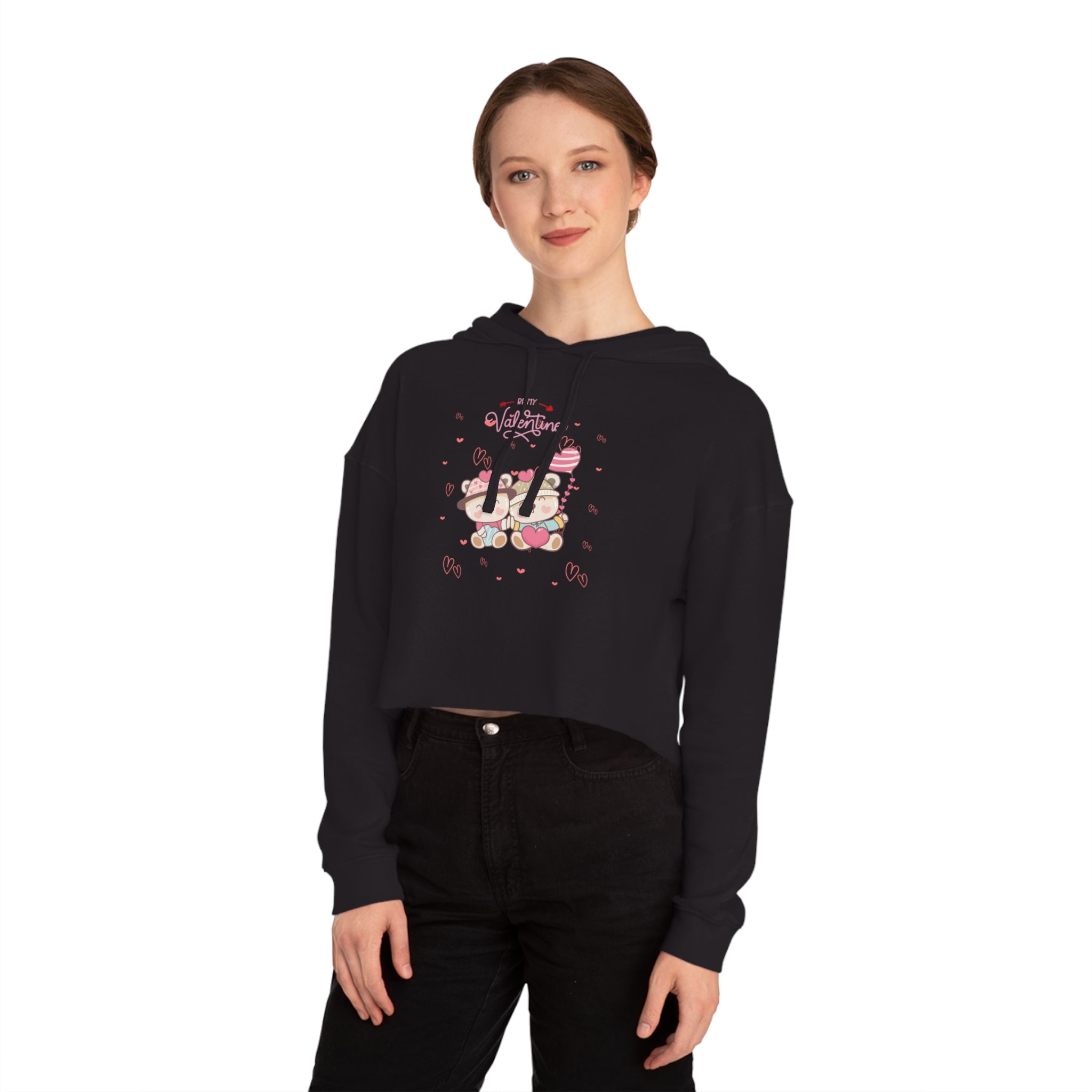 You And Me Forever Women’s Cropped Hooded Sweatshirt