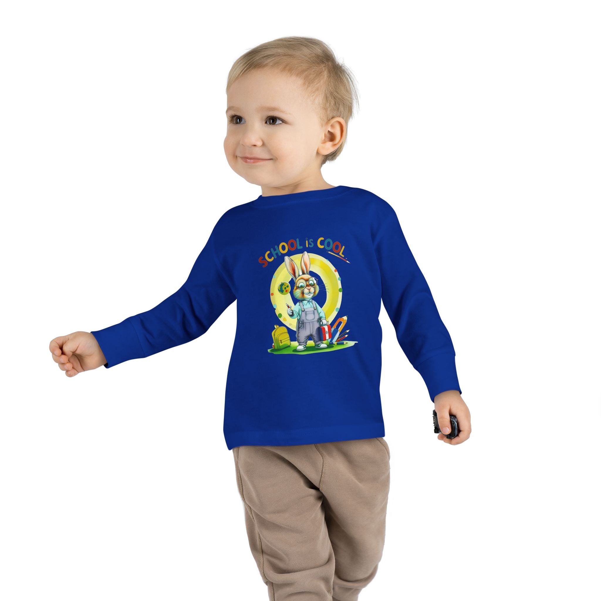 School is Cool Toddler Long Sleeve Tee