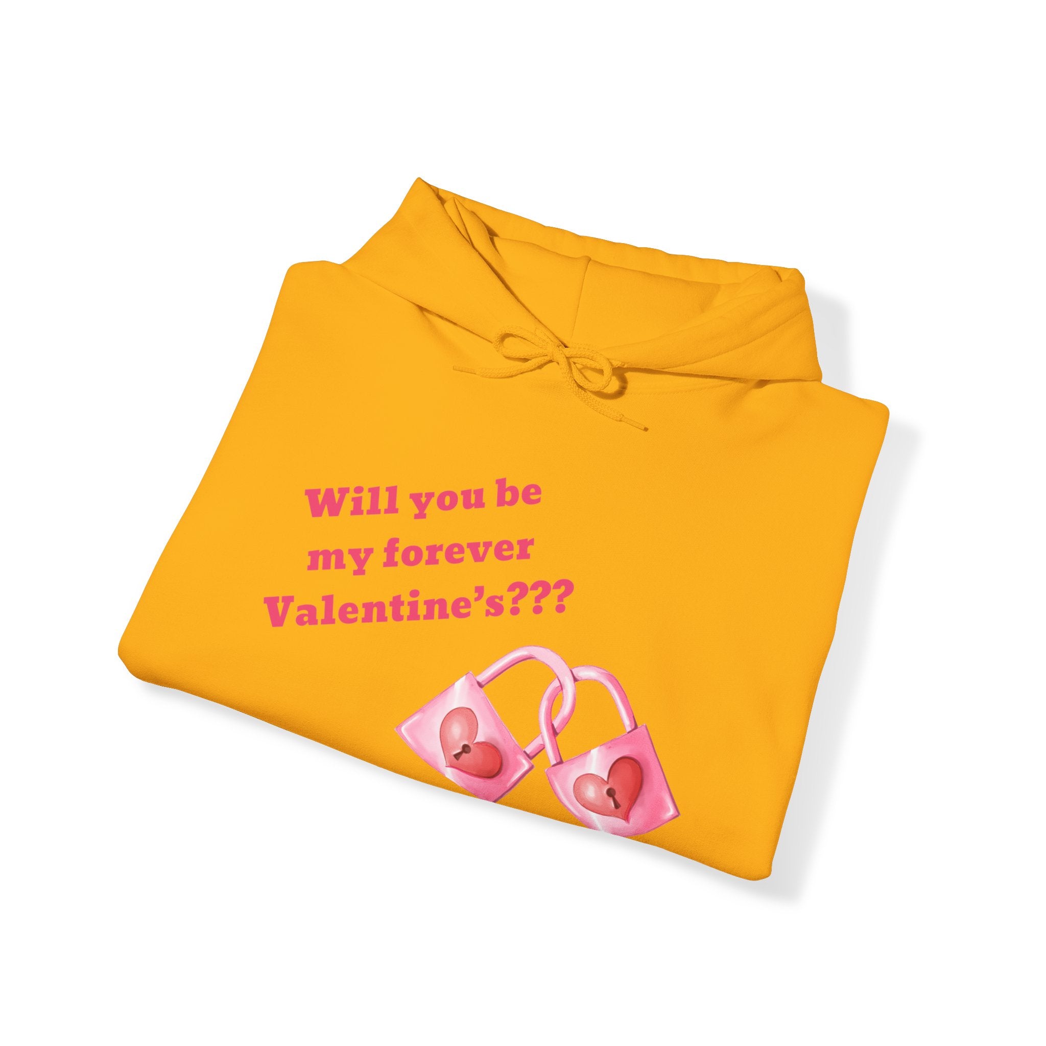 Will You Be My Forever Valentine?? Unisex Heavy Blend™ Hooded Sweatshirt