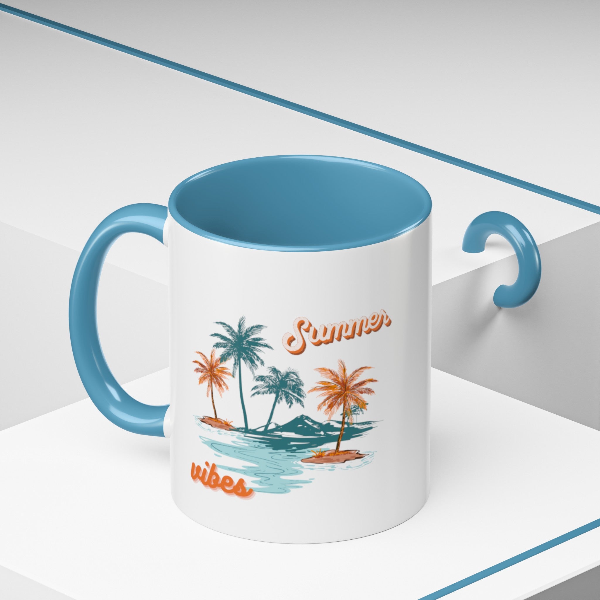 Summer Season Vibes Accent Coffee Mug (11, 15oz)