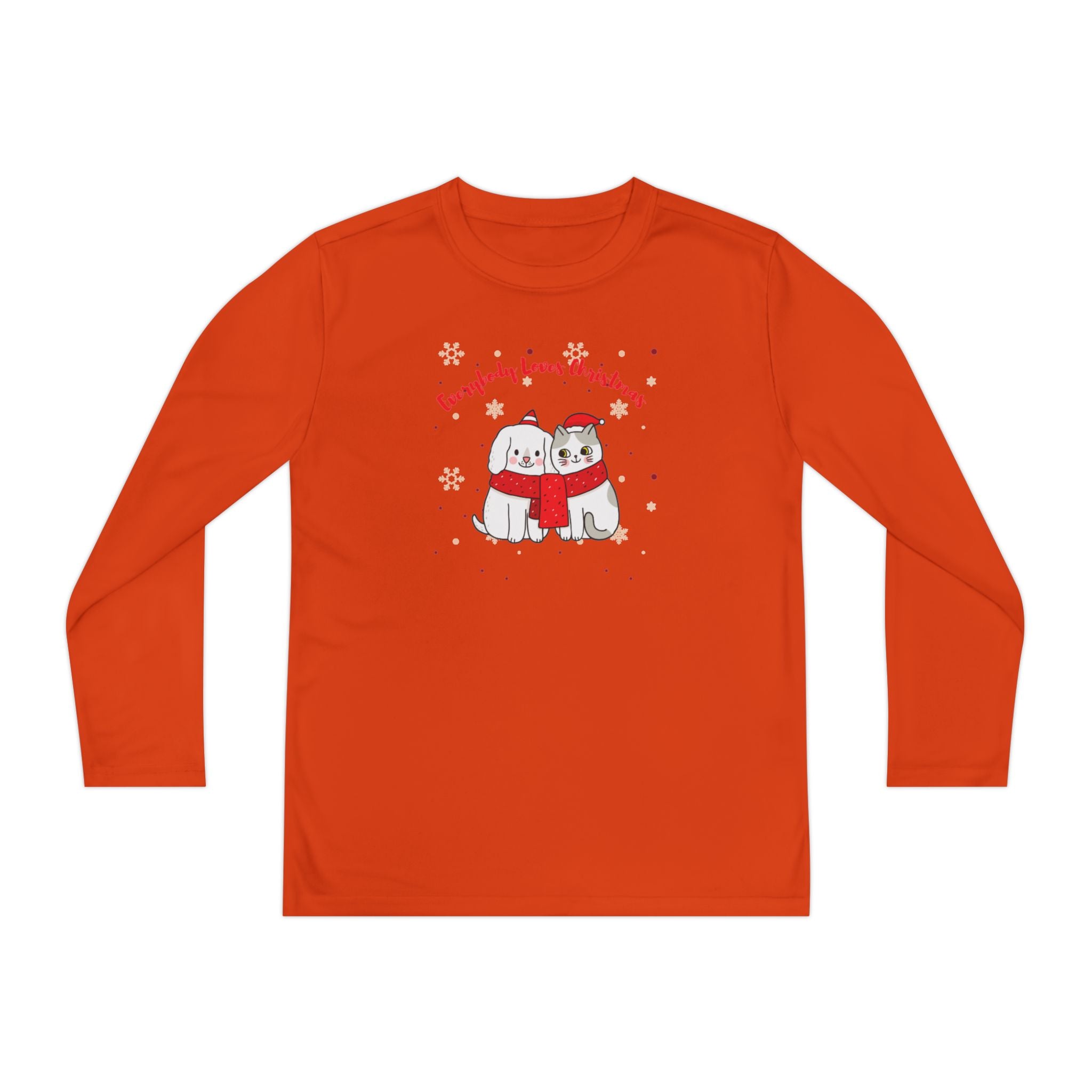 Everybody Loves Christmas Youth Long Sleeve Competitor Tee