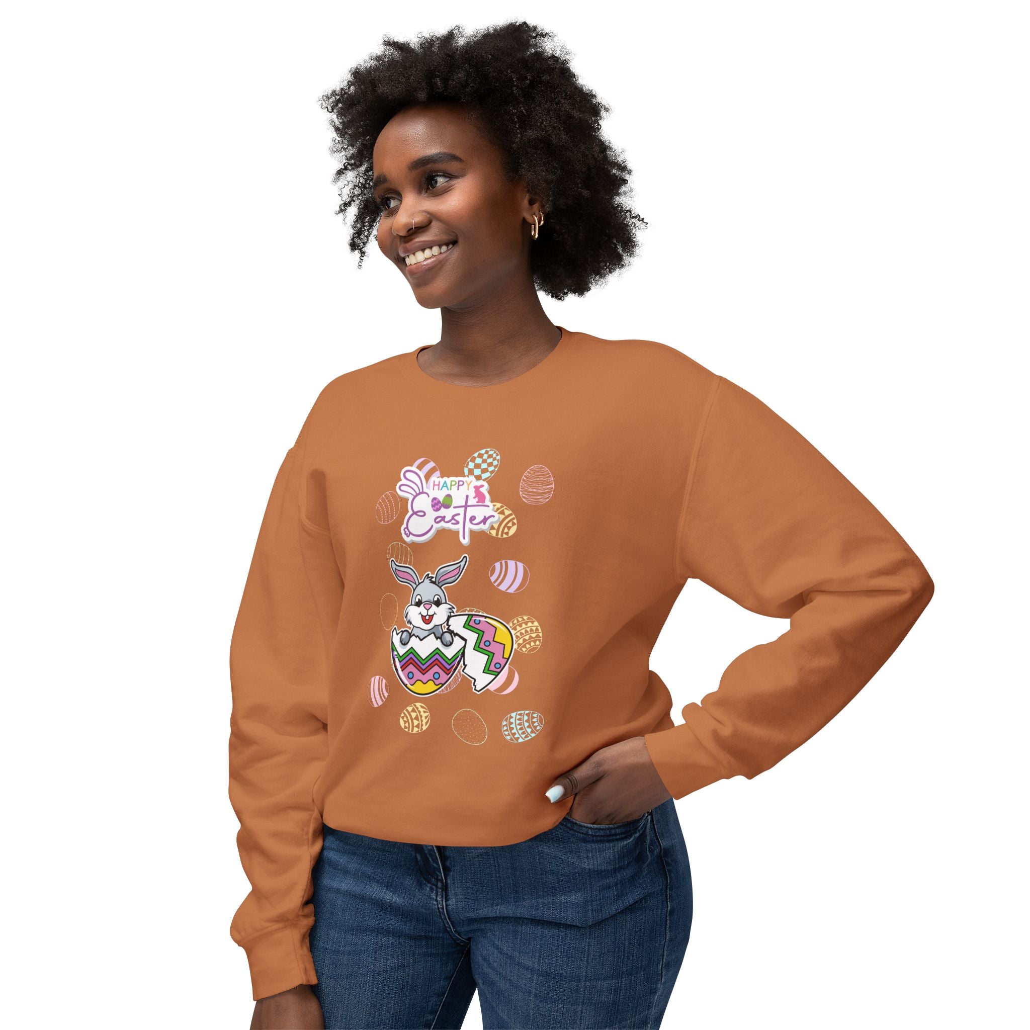 Easter Greetings  Unisex Lightweight Crewneck Sweatshirt