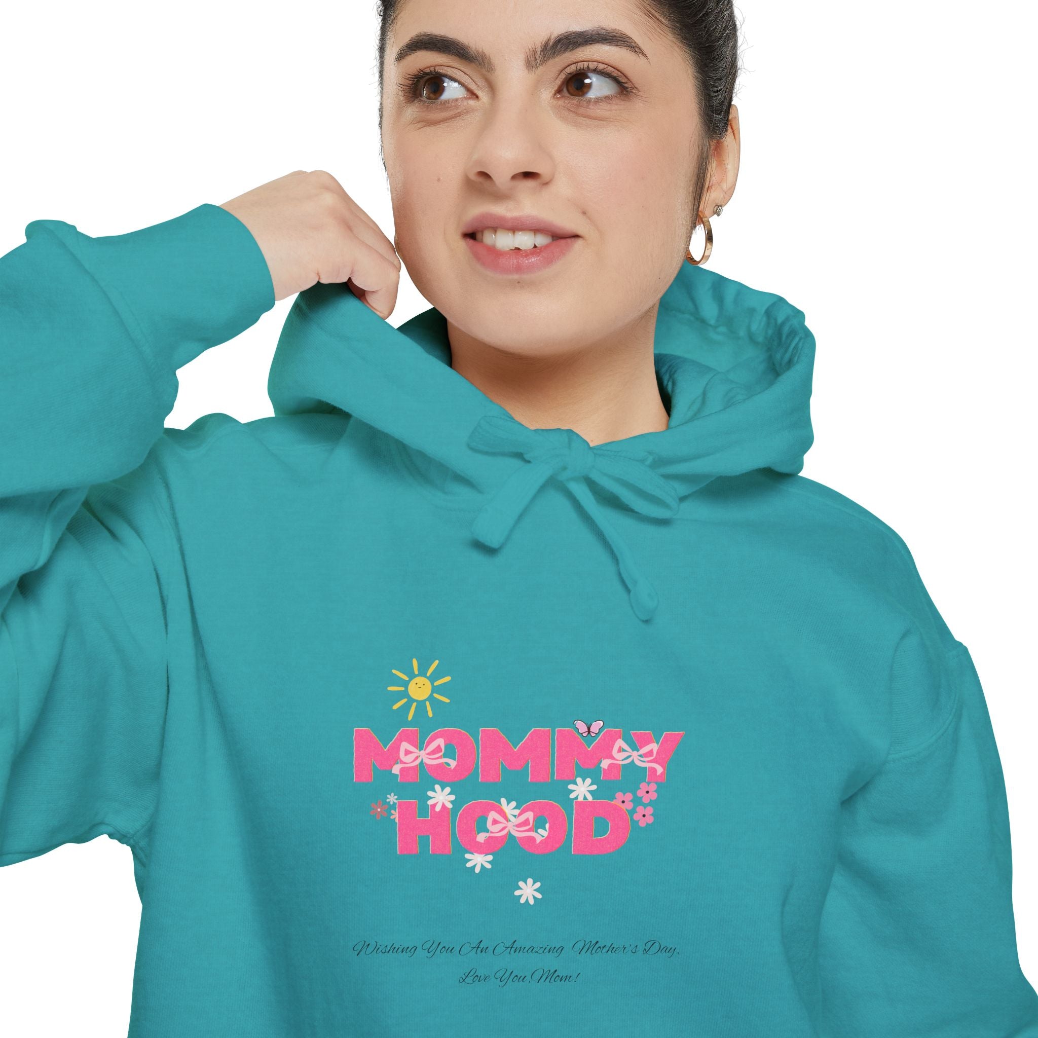 Mommy Hood Graphic Unisex Hoodie - Perfect for New Moms