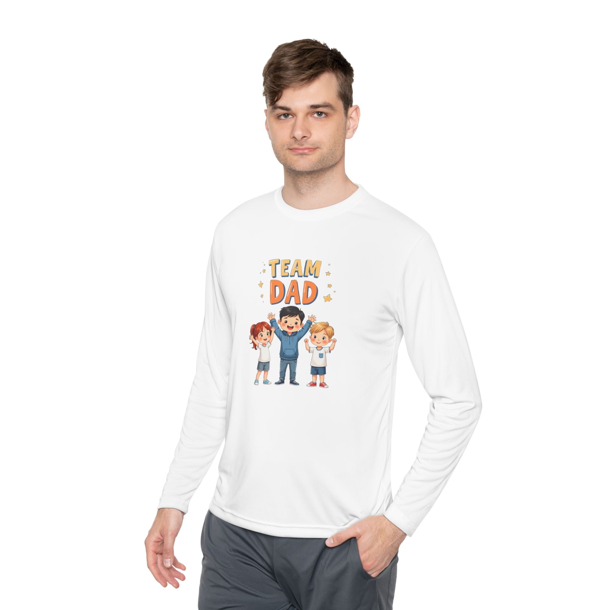 Team Dad Unisex Lightweight Long Sleeve Tee
