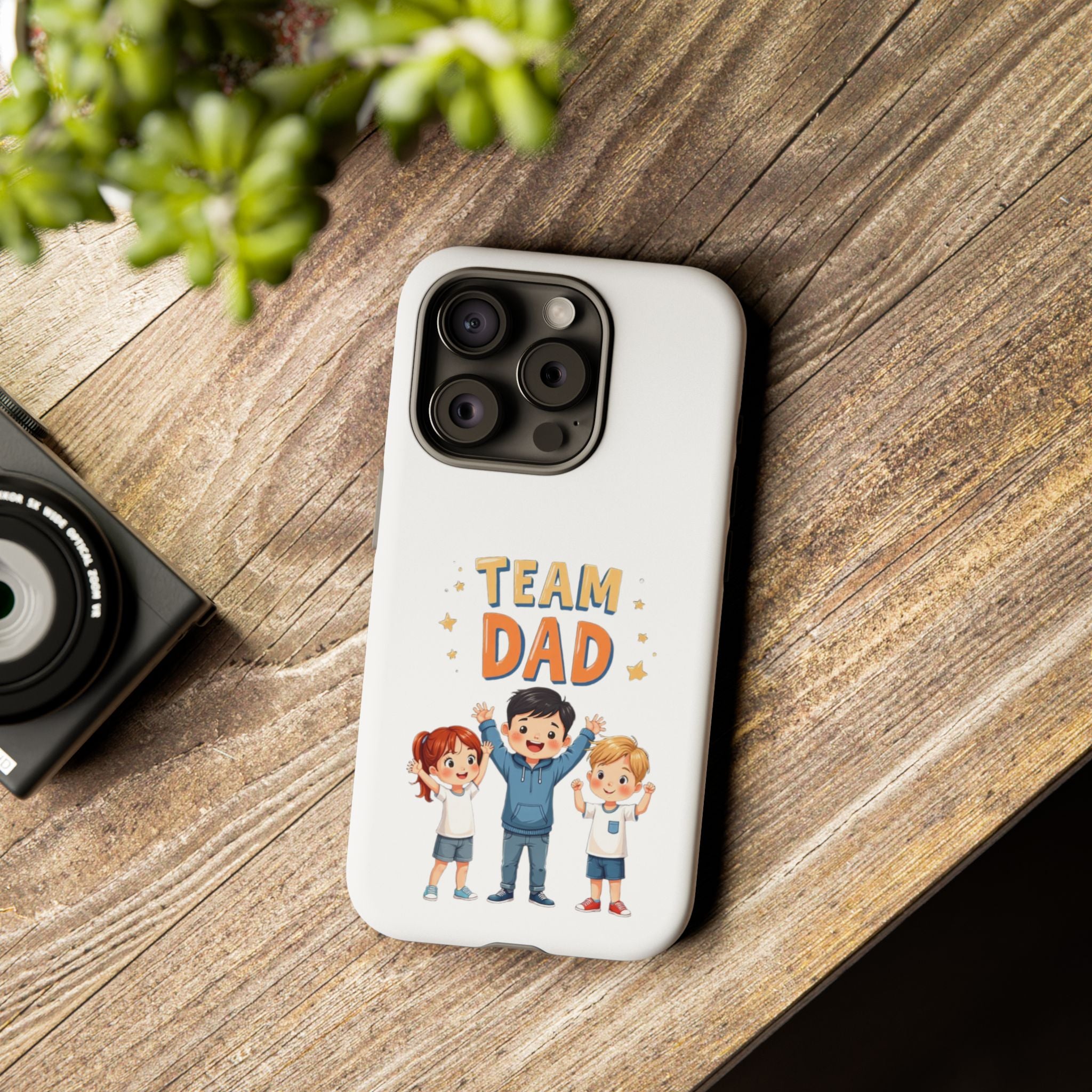 Team Dad Phone Case, Fun Gift for Fathers, Durable Phone Protector, Cute Dad Team Merchandise, Father's Day Special