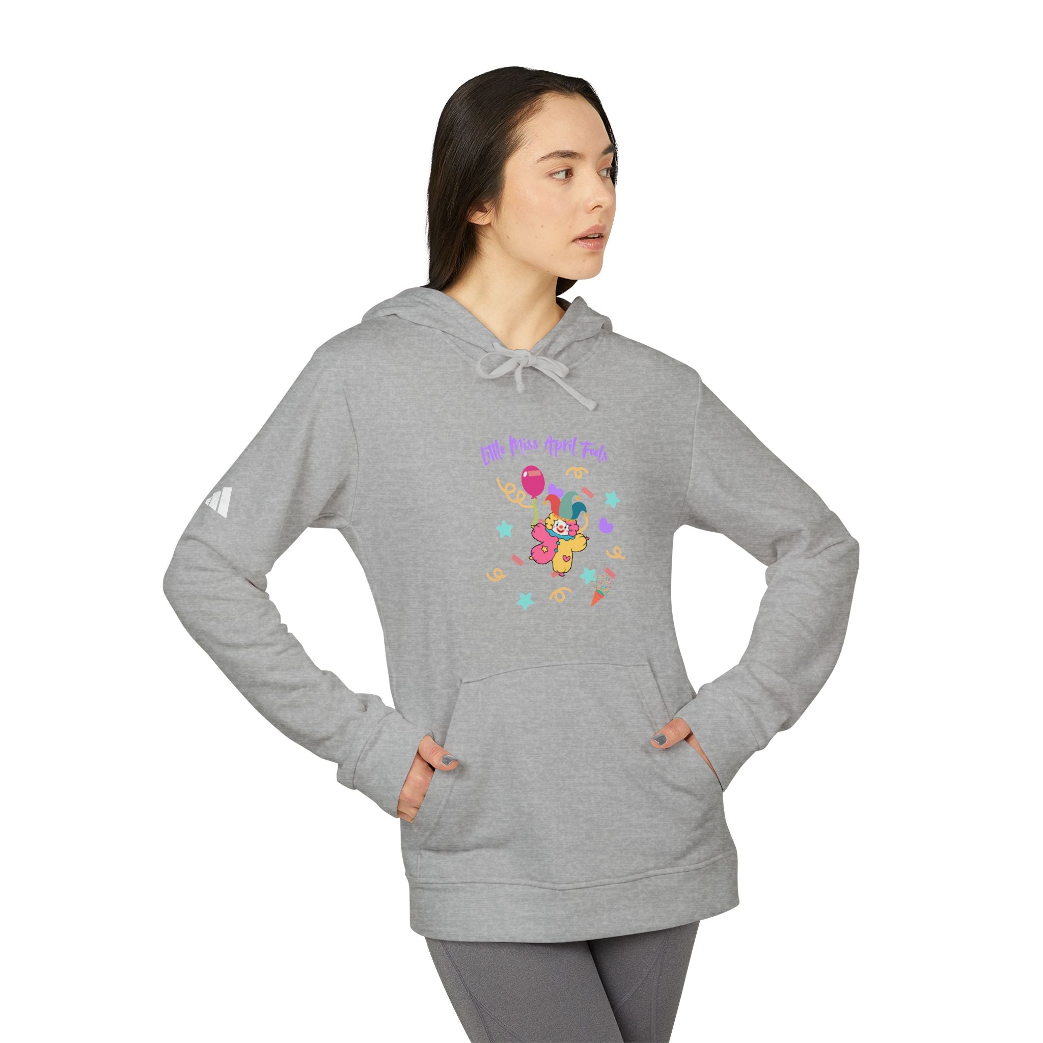 Little Miss April Fool's Day Adidas Unisex Fleece Hoodie