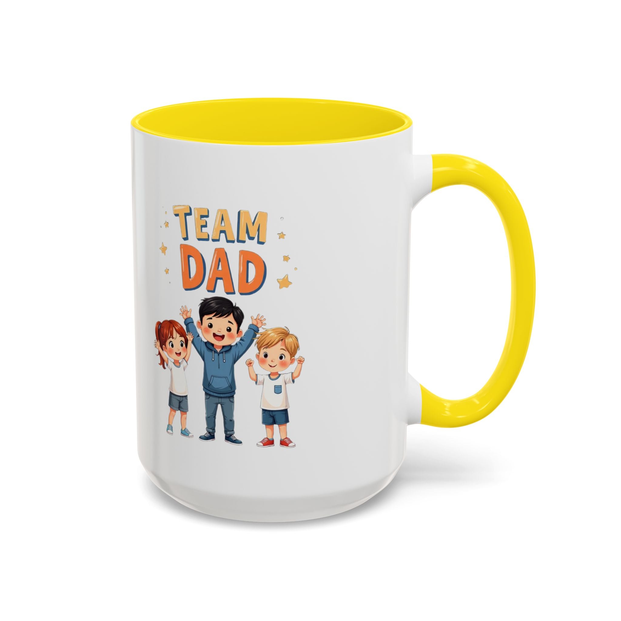 Team Dad Accent Coffee Mug