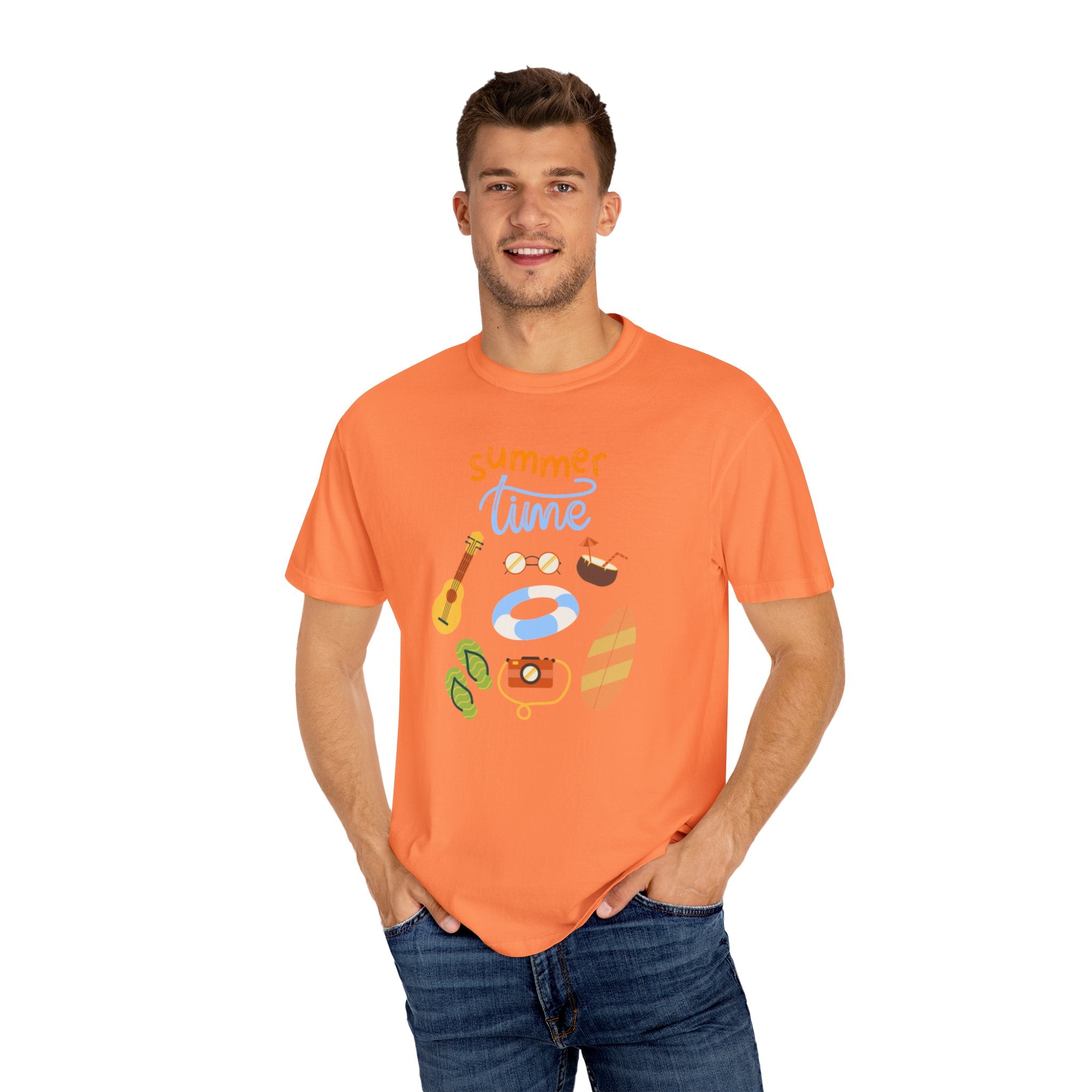 Summertime Fun Unisex Garment-Dyed T-shirt