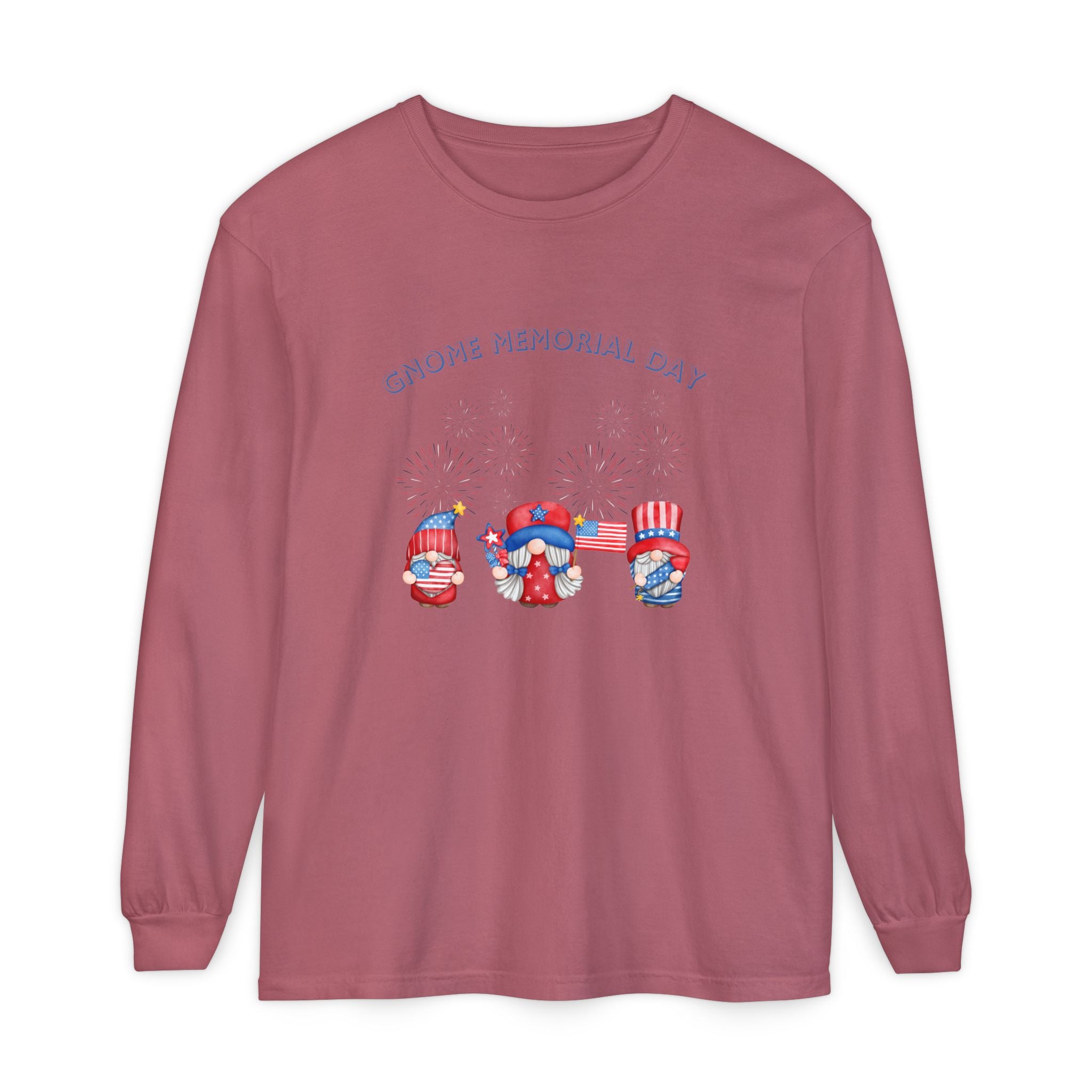 Gnome Memorial Day Long Sleeve T-Shirt