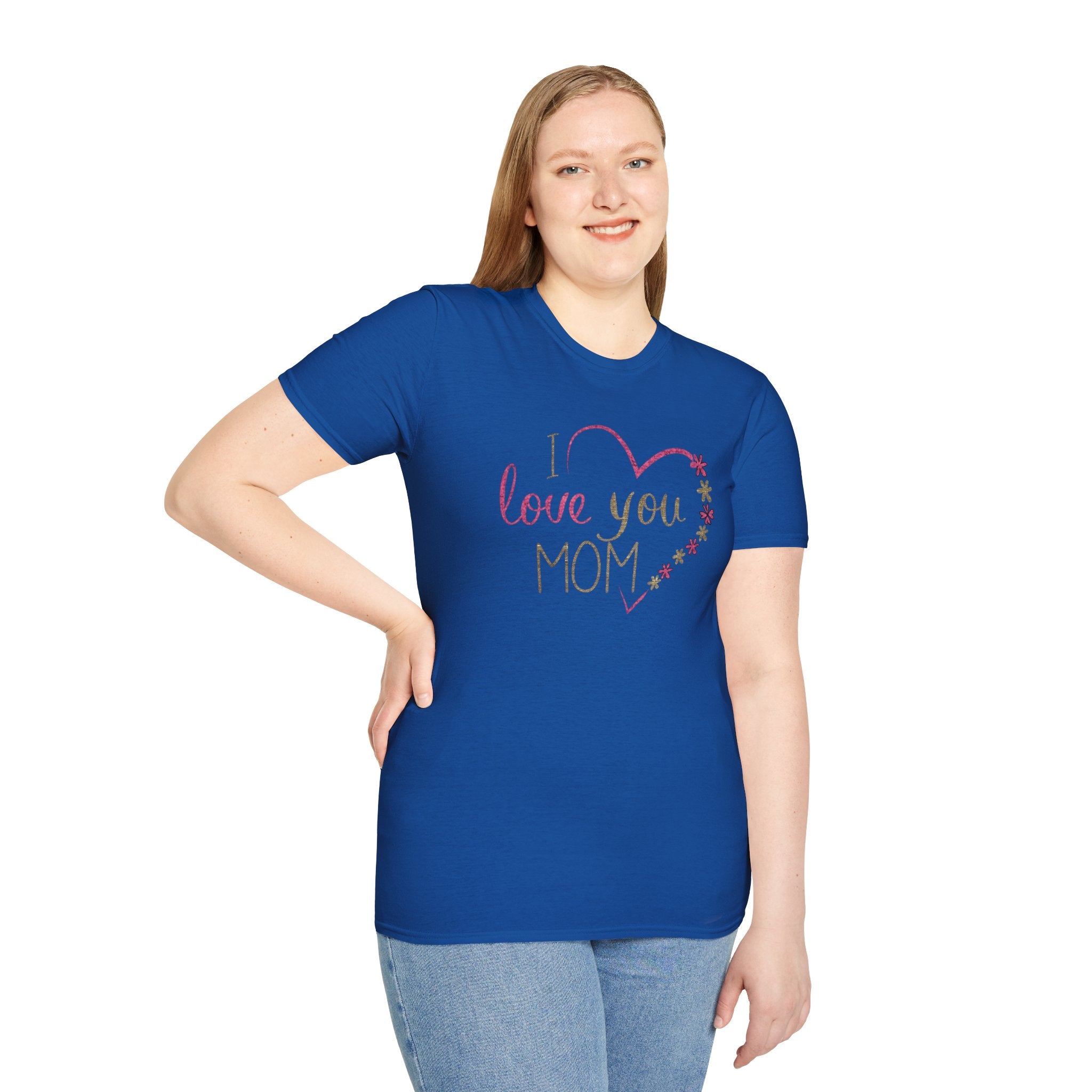 Mom, Happy Mother's Day Unisex Softstyle T-Shirt