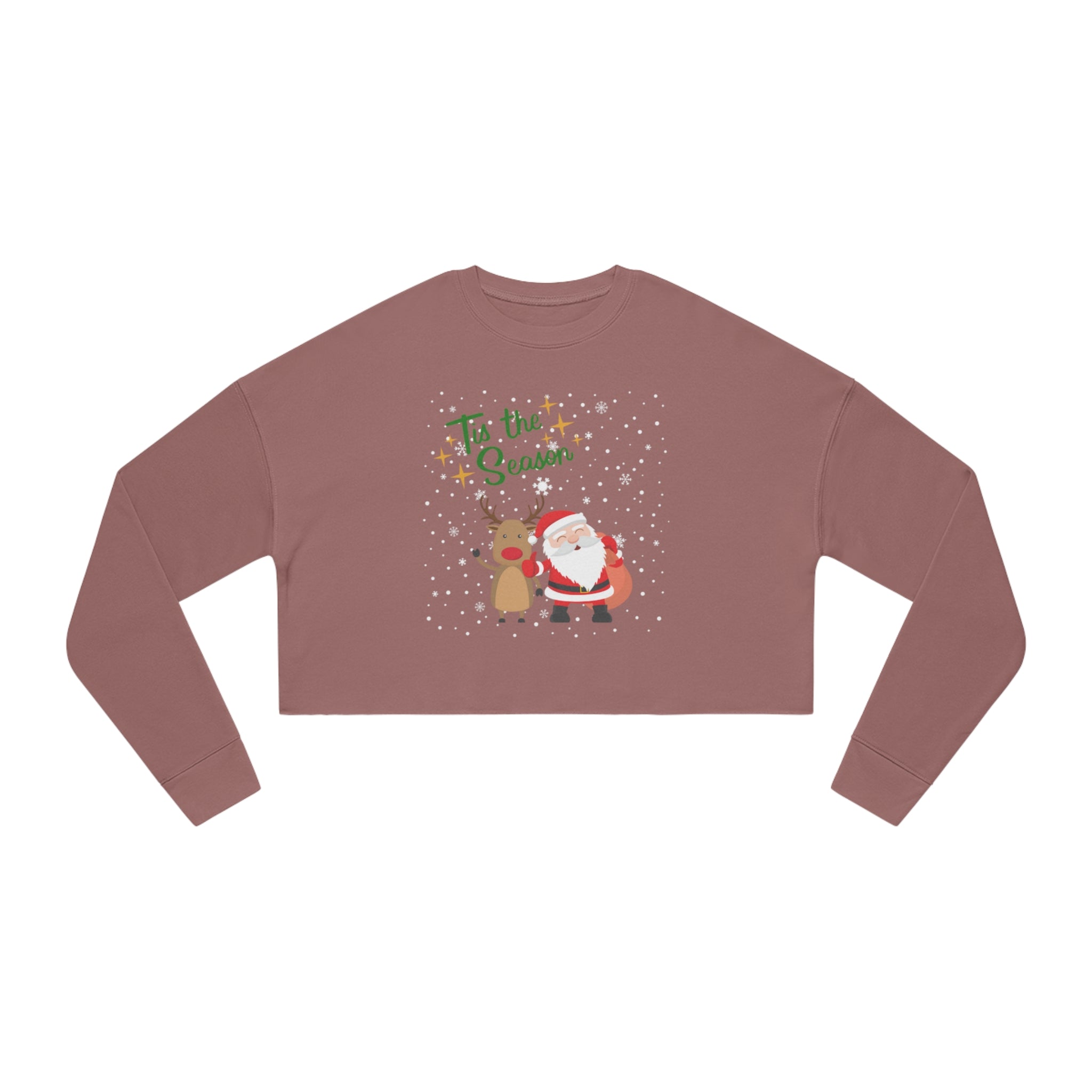 Tis The Season Women's Cropped Sweatshirt