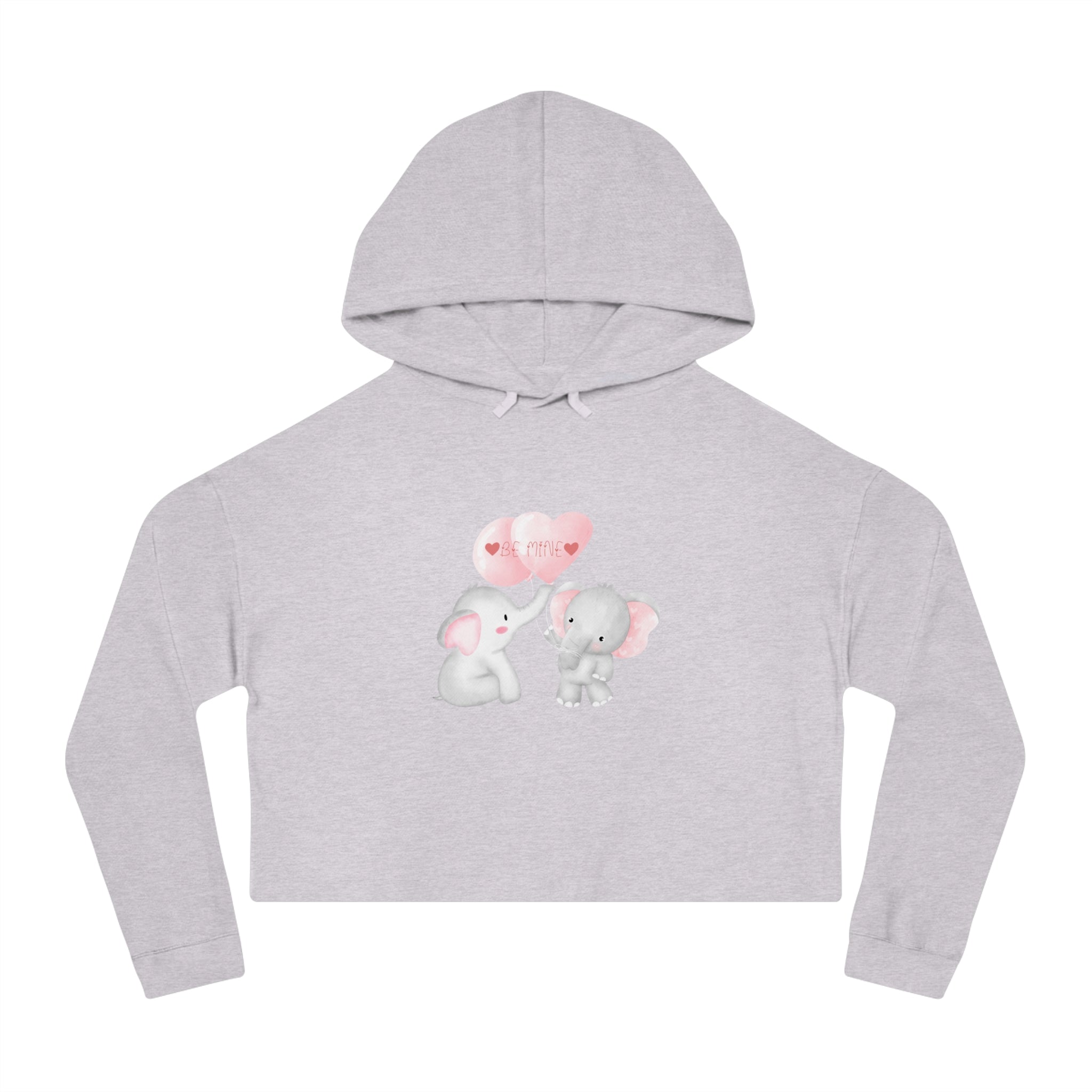 Be Mine Love Women’s Cropped Hooded Sweatshirt