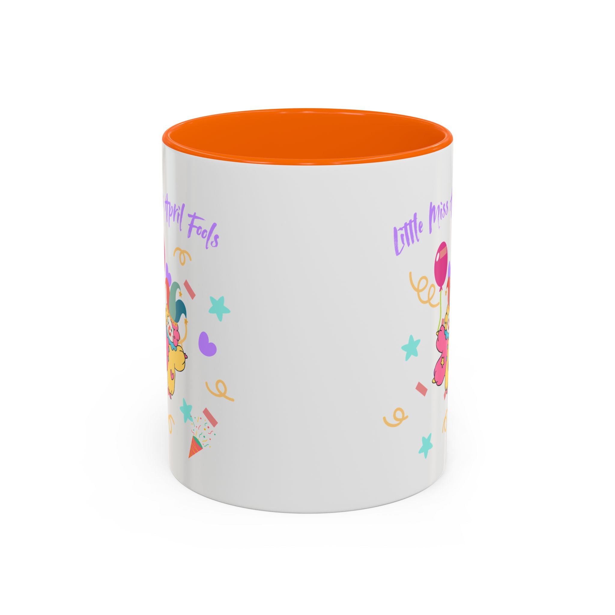 Little Miss April Fool's  Day Accent Coffee Mug - Fun & Whimsical 11oz/15oz