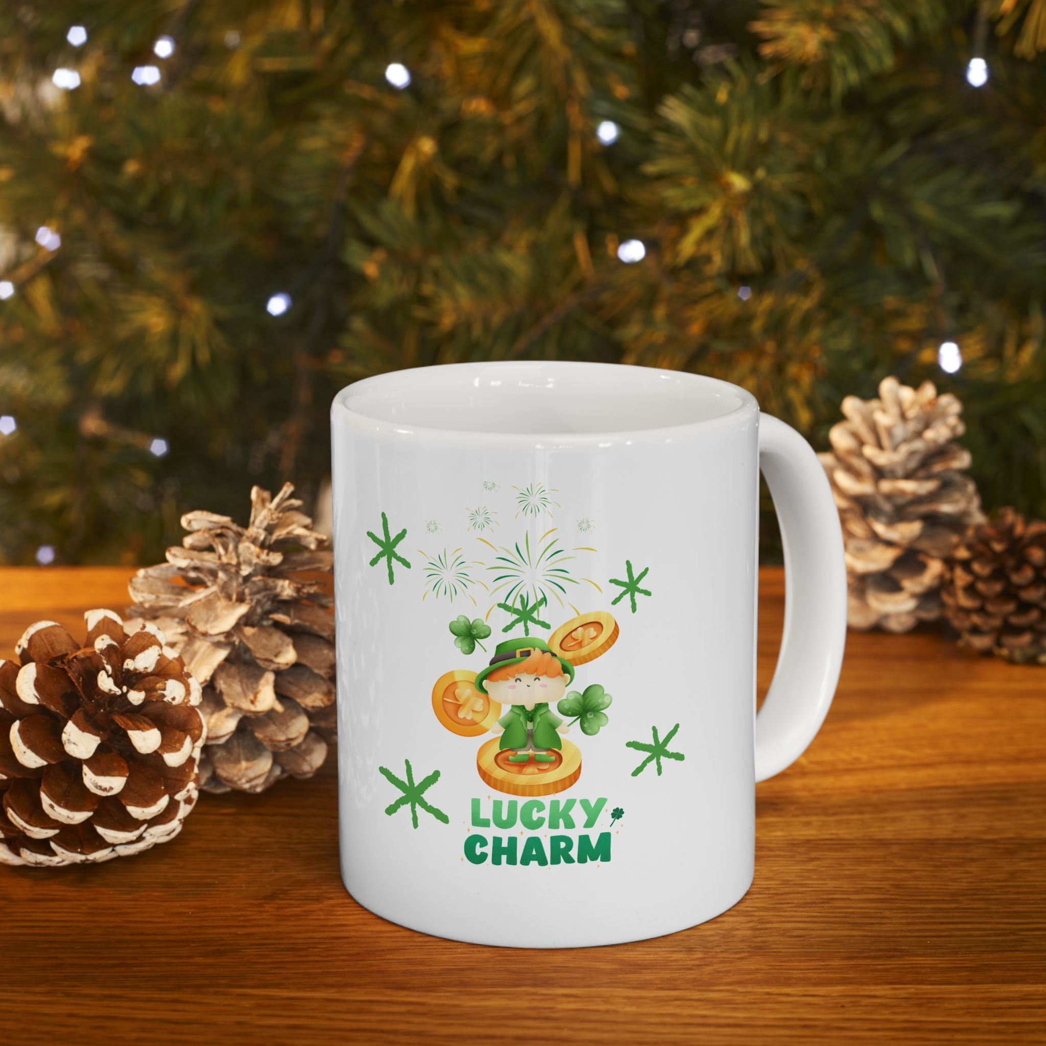 Lucky Charm Ceramic Coffee Mug, 11oz & 15oz