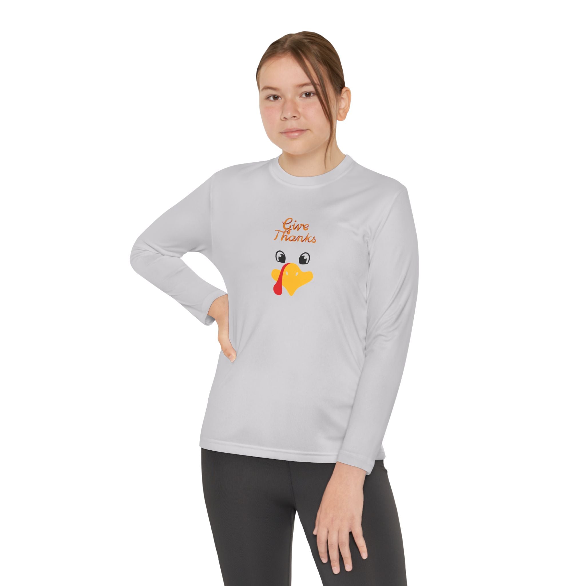 Give Thanks Youth Long Sleeve Competitor Tee