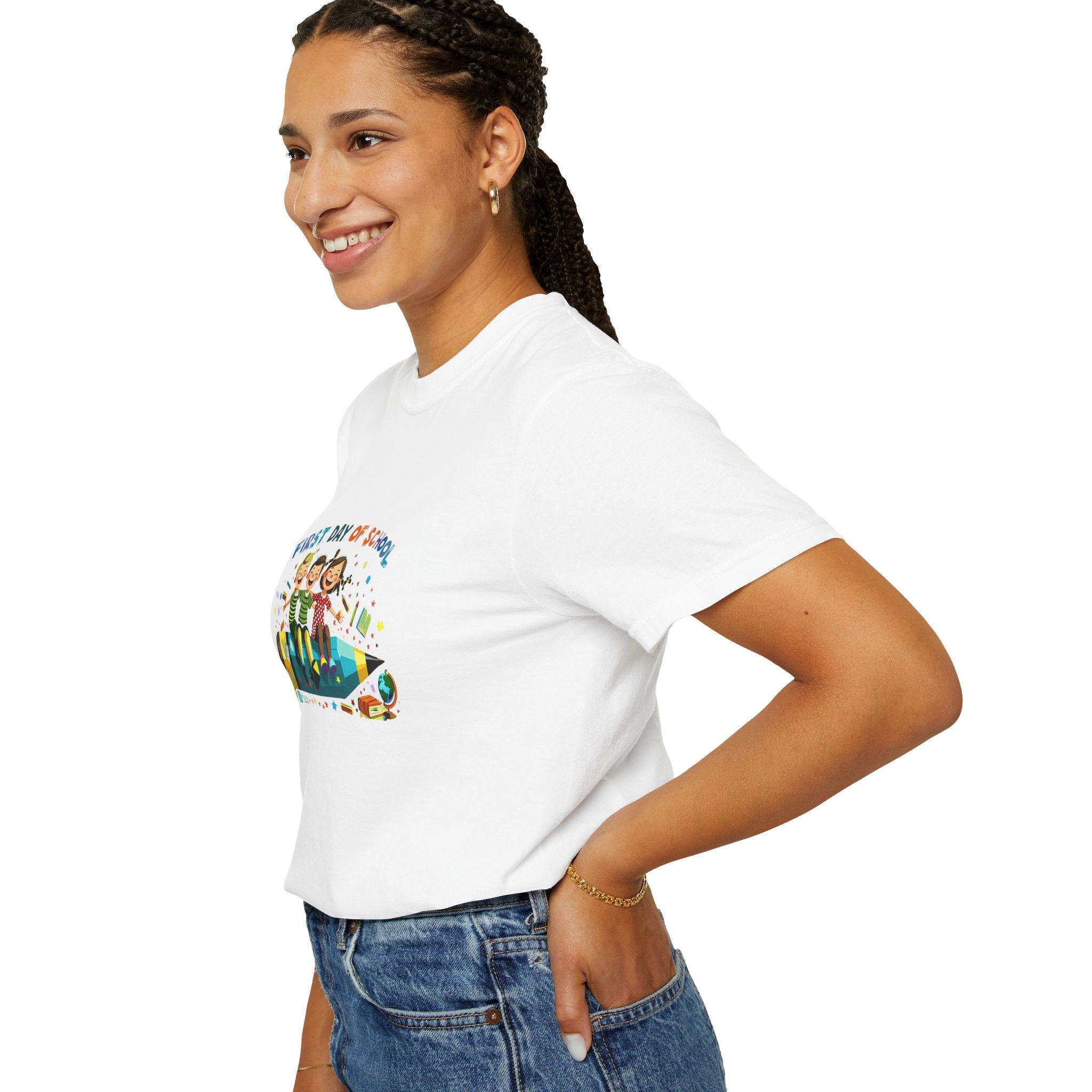 First Day of School Unisex Garment-Dyed T-Shirt