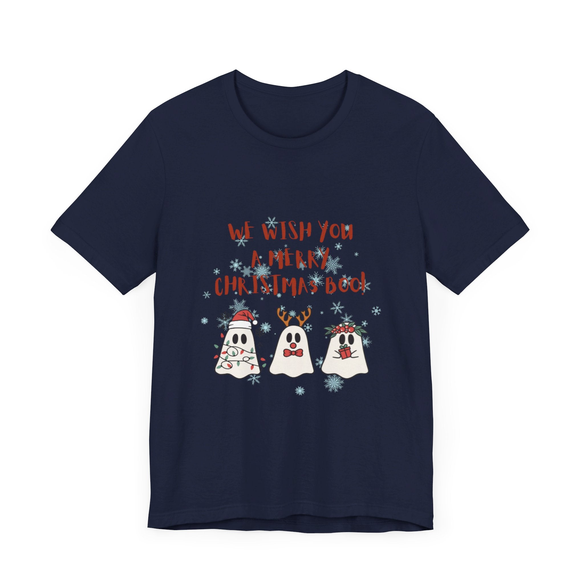 We Wish You A Merry Christmas Boo Unisex Jersey Short Sleeve Tee