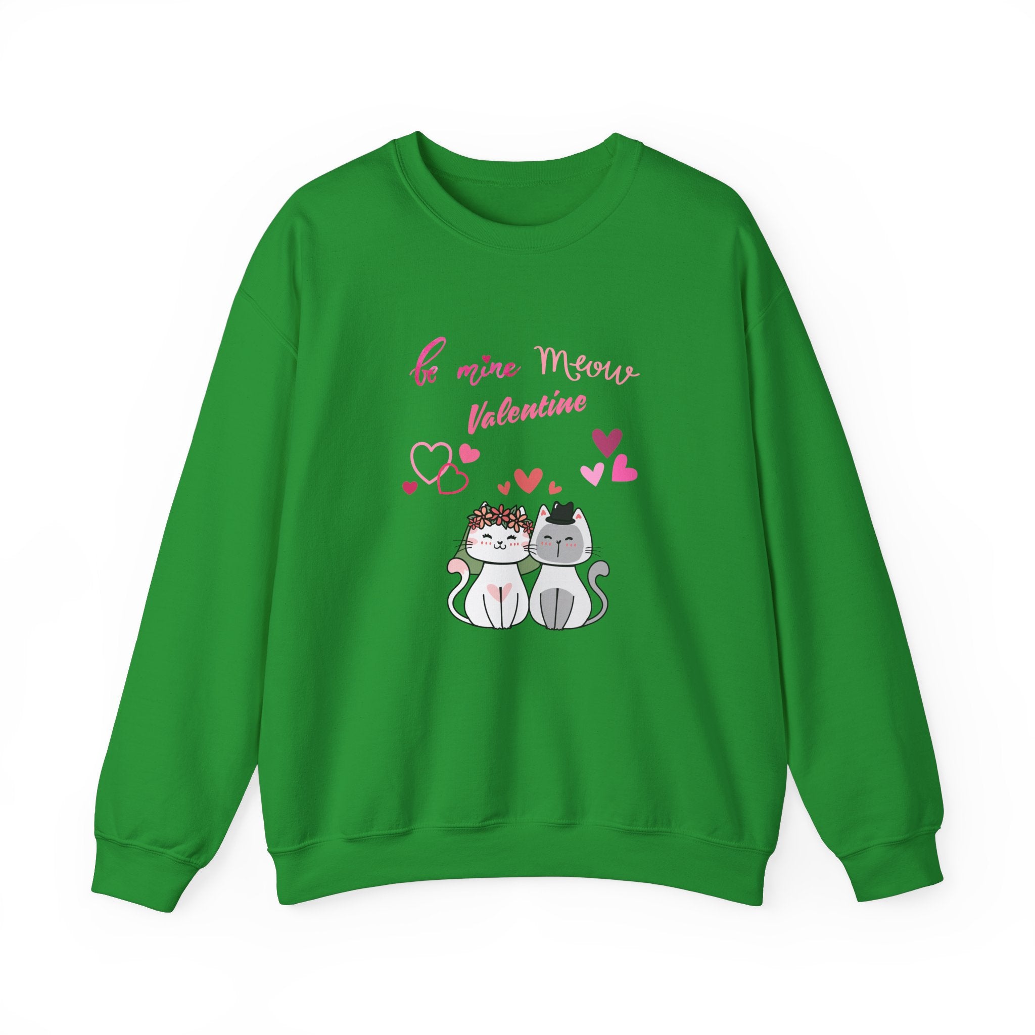Meow Valentine's Day Unisex Heavy Blend™ Crewneck Sweatshirt