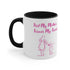 First My Mother Forever My Friend Accent Coffee Mug, 11oz
