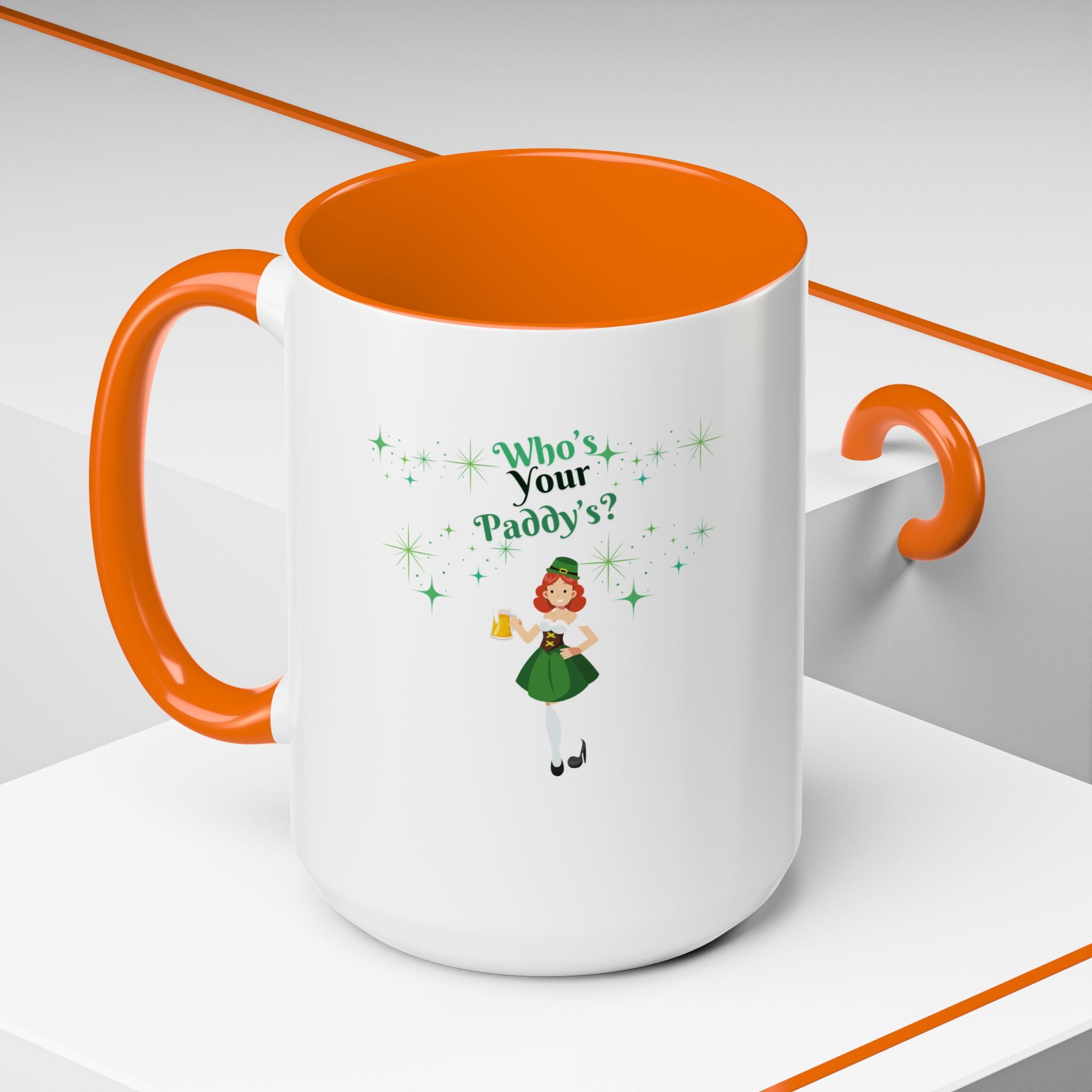 Who's Your Paddy's? Accent Coffee Mug